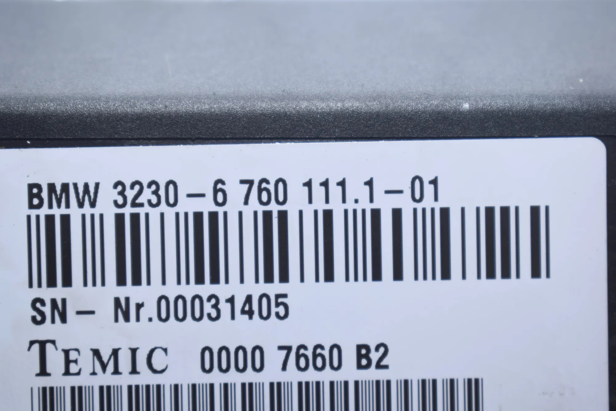 Other Control Units – OEM 6760111 · BMW 7 (E65, E66, E67) 745 i, Li 2002 – 2