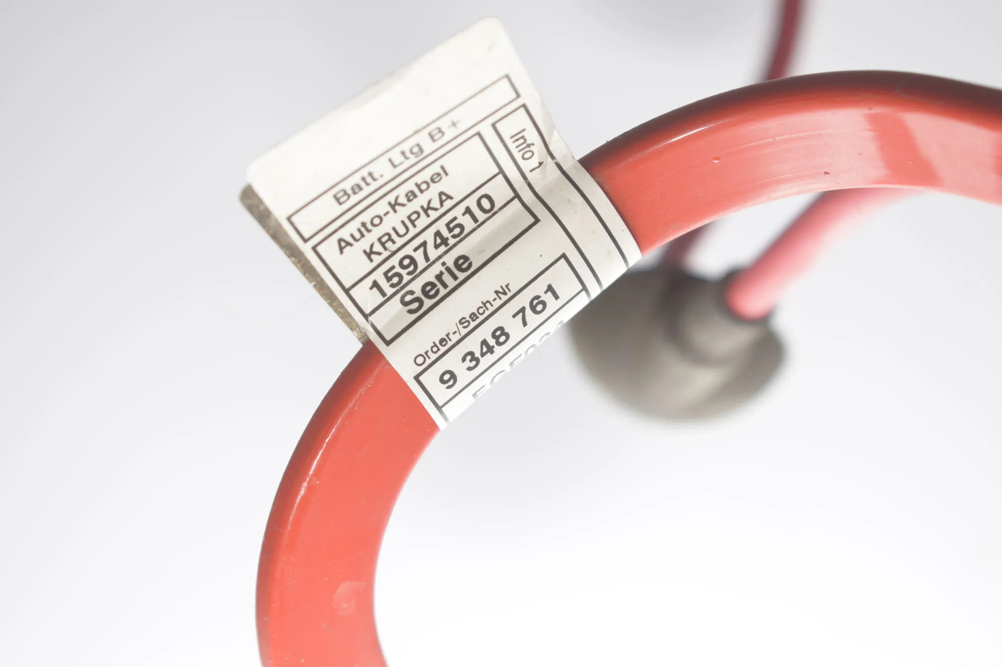 Positive Battery Cable – OEM 9348760 · BMW 2 Coupe (F22, F87) 220 i 2014 – 6