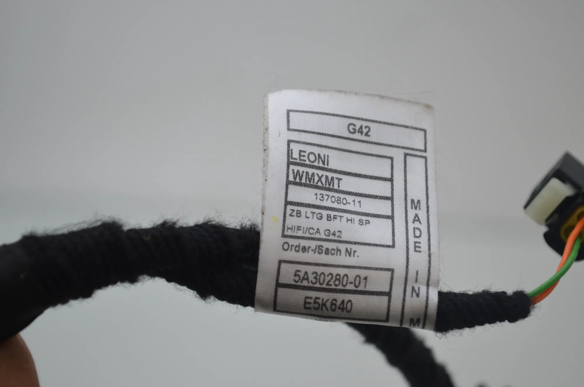 Front Right Door Wiring – OEM 5A30280 · BMW BMW 2 Coupe (G42, G87) 2021 – 4