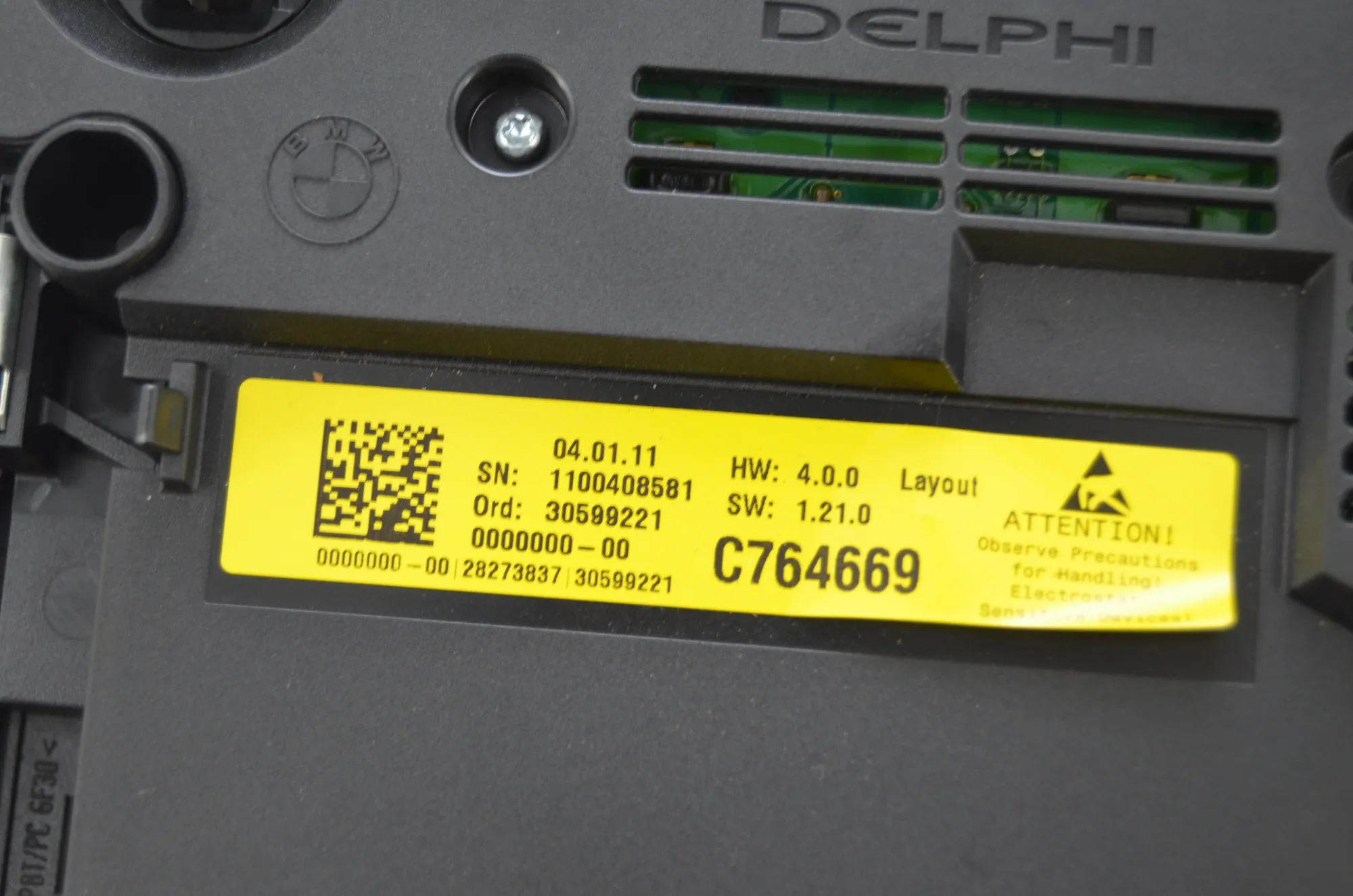 Interior Lighting – OEM 9215620 · BMW 5 Touring (F11) 530 d 2011 – 5