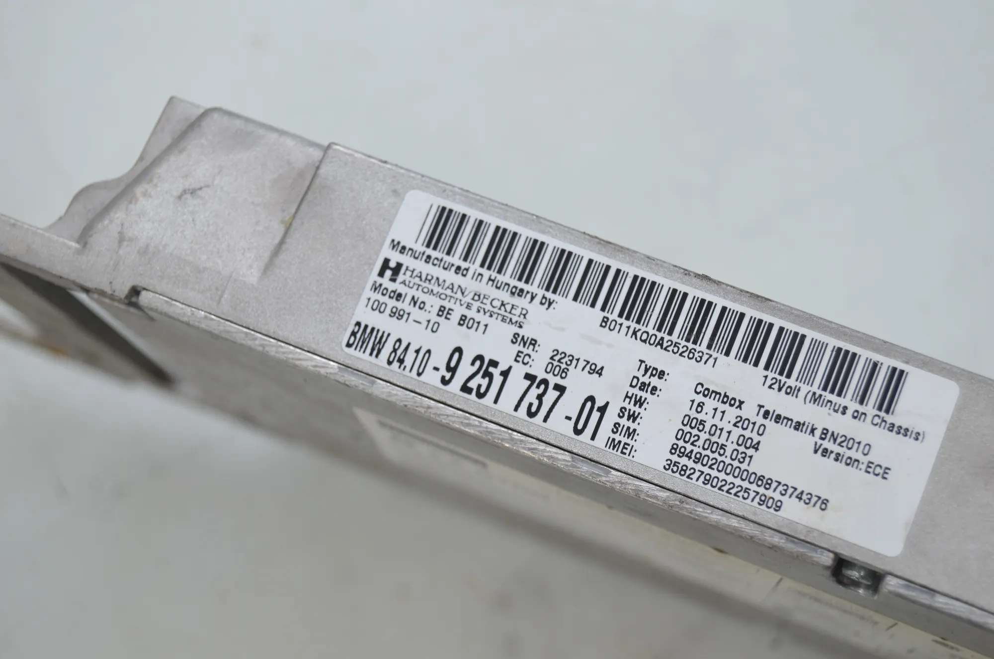 Other Control Units – OEM 6799592 · BMW 7 (F01, F02) 750 i 2010 – 7