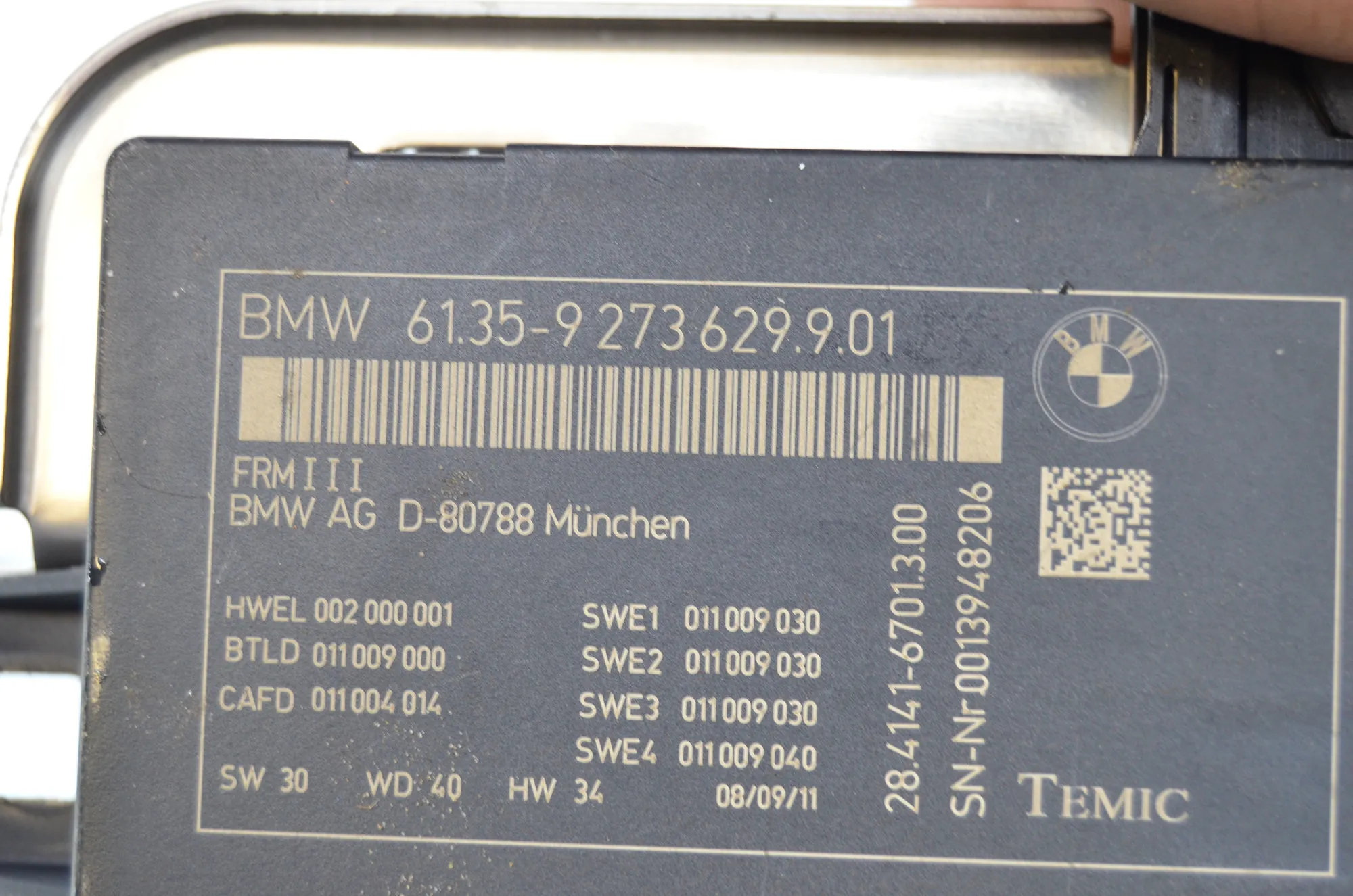 Other Control Units – OEM 9267468 · BMW 5 Touring (F11) 530 d xDrive 2011 – 11
