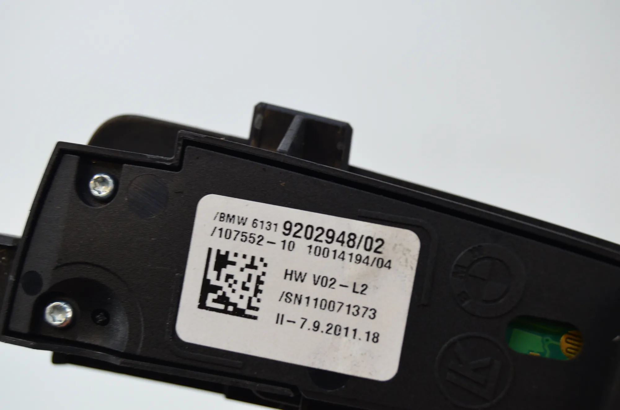 Switches – OEM 9202948 · BMW 5 Touring (F11) 530 d xDrive 2011 – 6