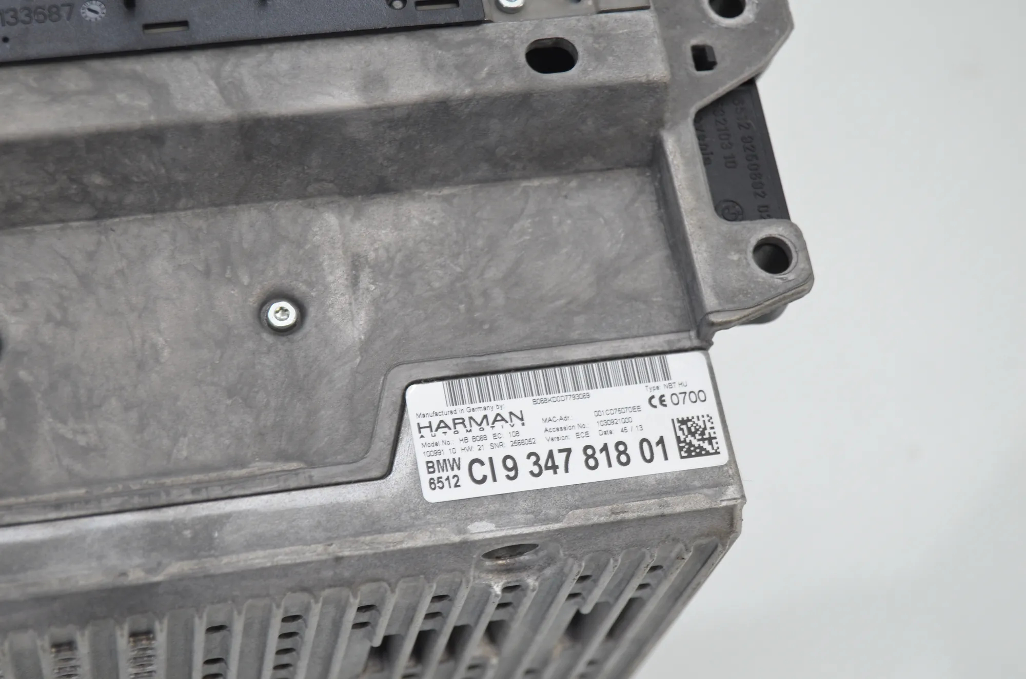 Navigation Control Unit – OEM 9347818 · BMW 5 Touring (F11) 530 d 2013 – 5