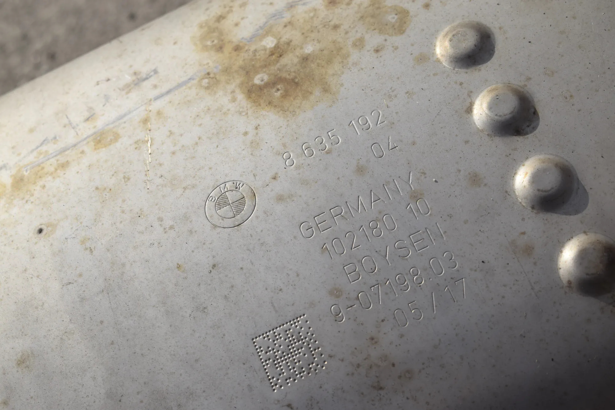 Exhaust – OEM 8635192 · BMW 5 (G30) (2016 - -) 540 i 2017 – 6