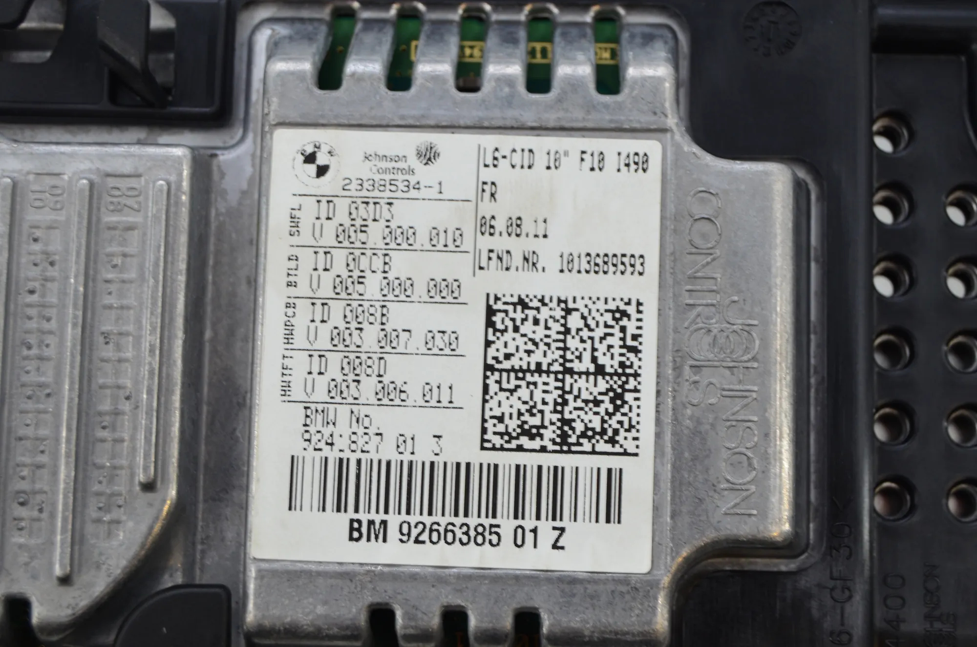 Navigation System – OEM 65509266385 · BMW 5 Touring (F11) 530 d xDrive 2011 – 5