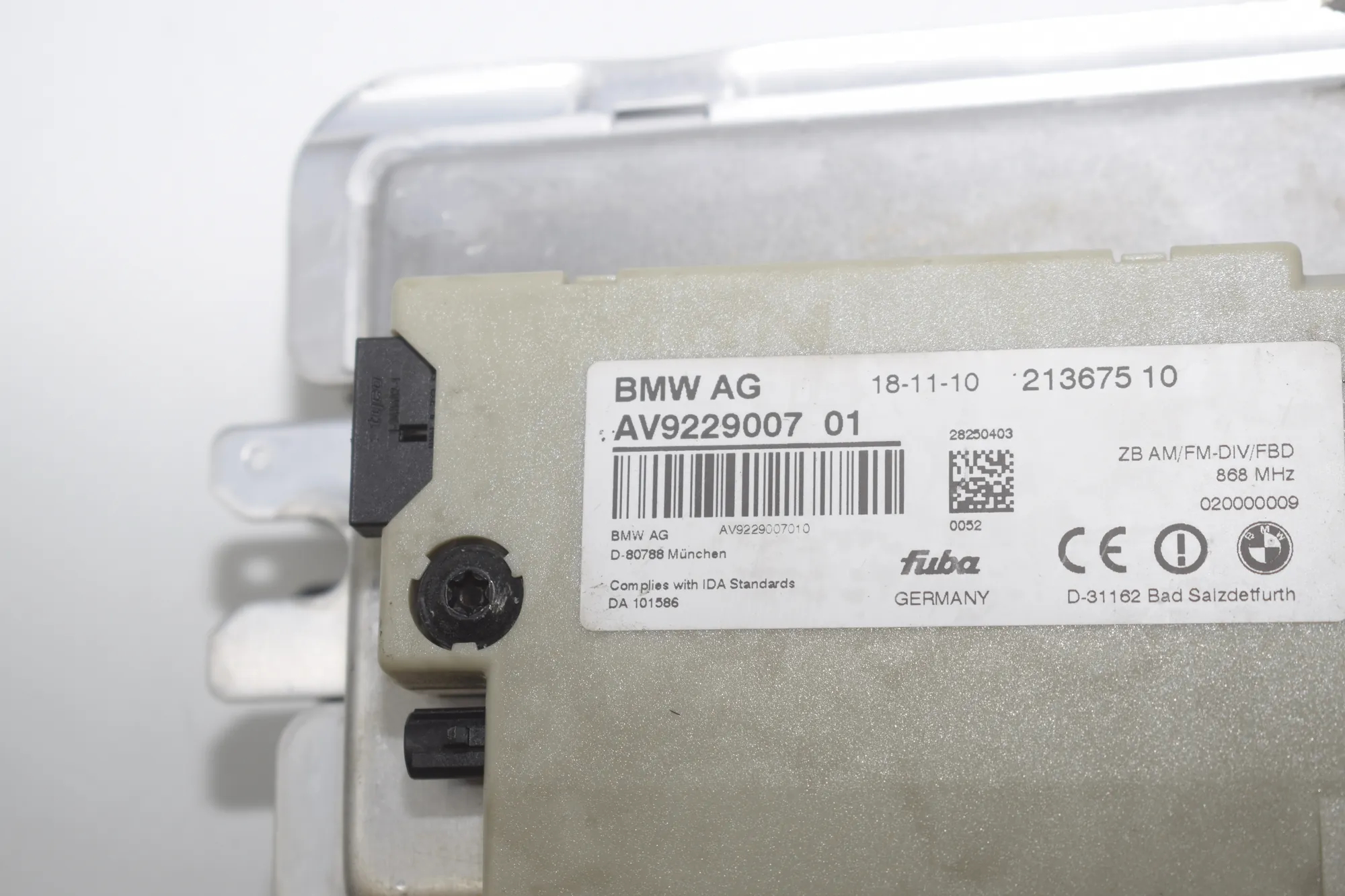 Other Control Units – OEM 6850298 · BMW 7 (F01, F02) 750 i 2010 – 6