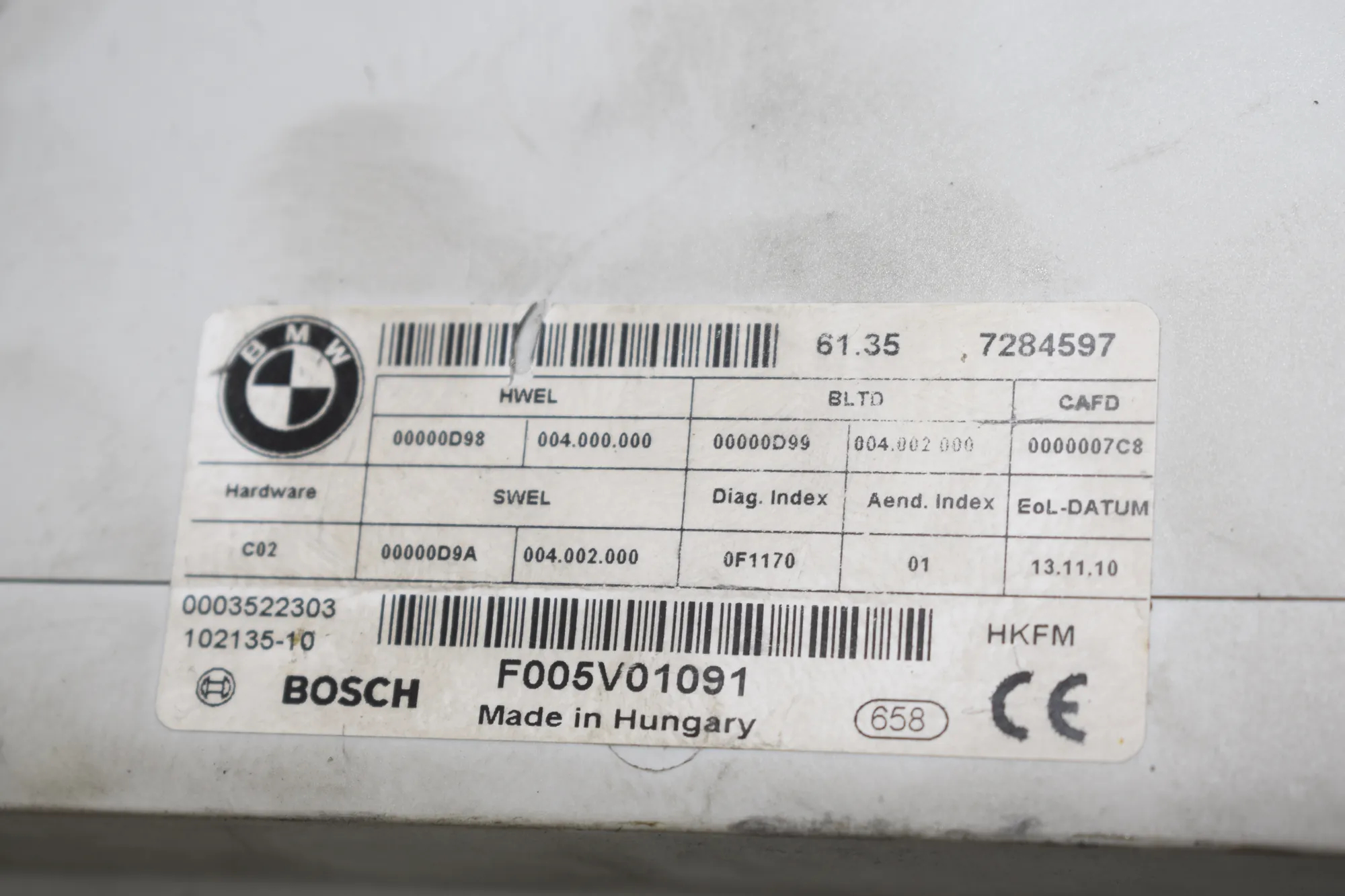Electric Tailgate Opening Kit – OEM 7284597 · BMW 7 (F01, F02) 750 i 2010 – 5