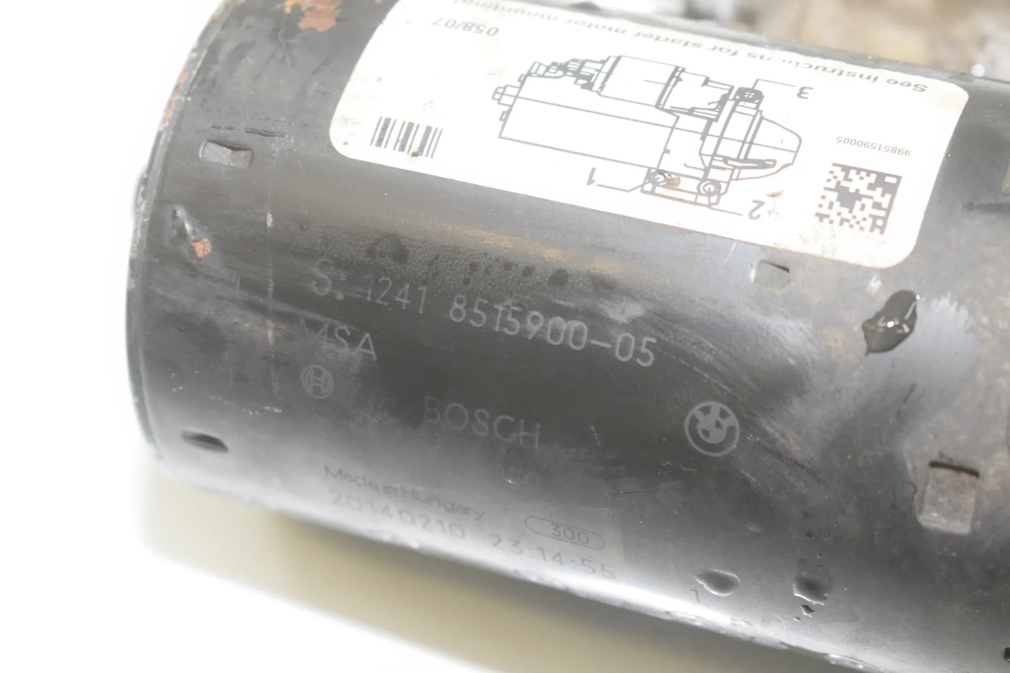 Starter Motor – OEM 8515900 · BMW X5 (F15, F85) M 50 d 2014 – 4
