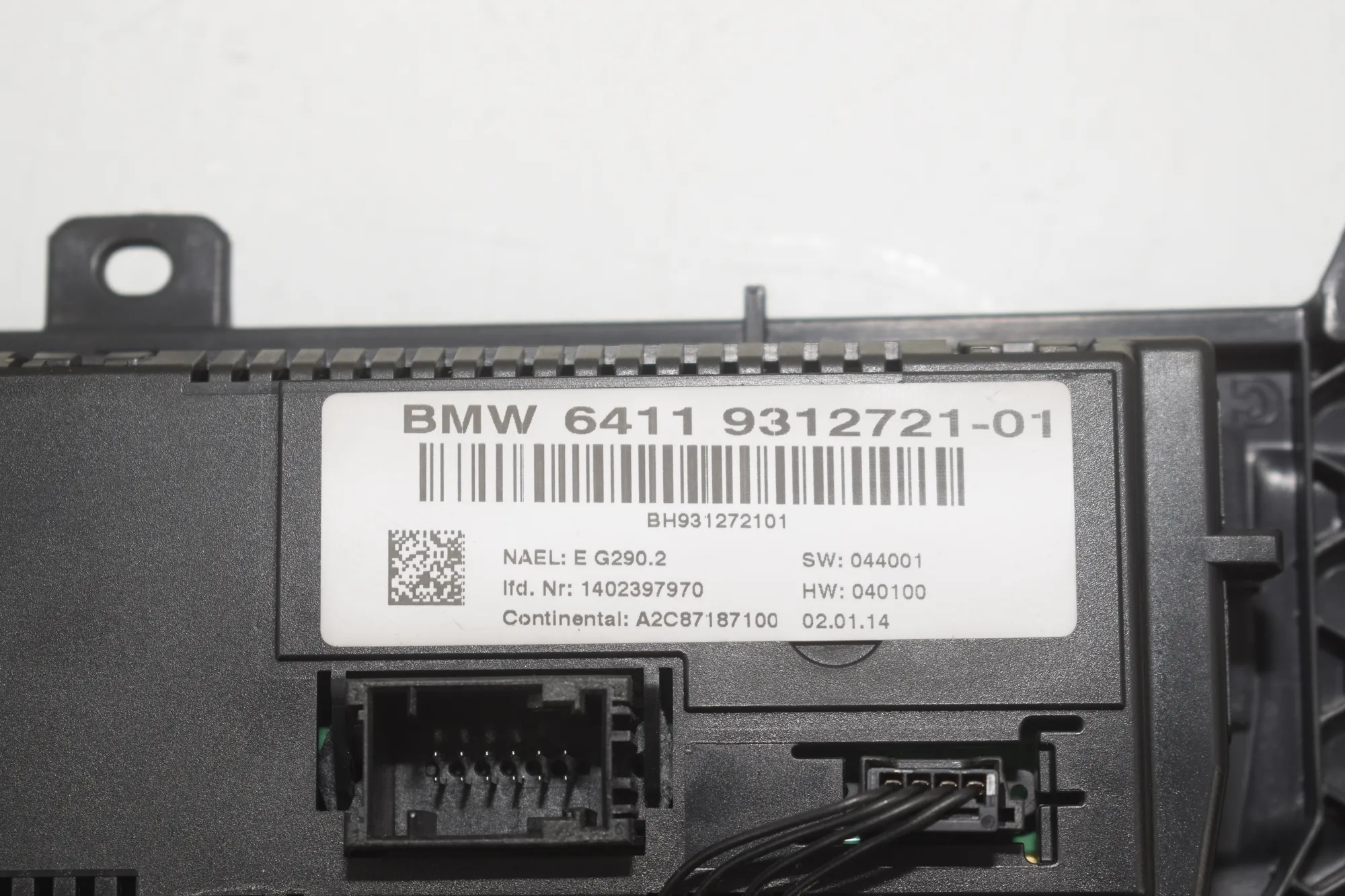 Climate Control Unit – OEM 9312721 · BMW X3 (F25) xDrive 30 d 2014 – 5