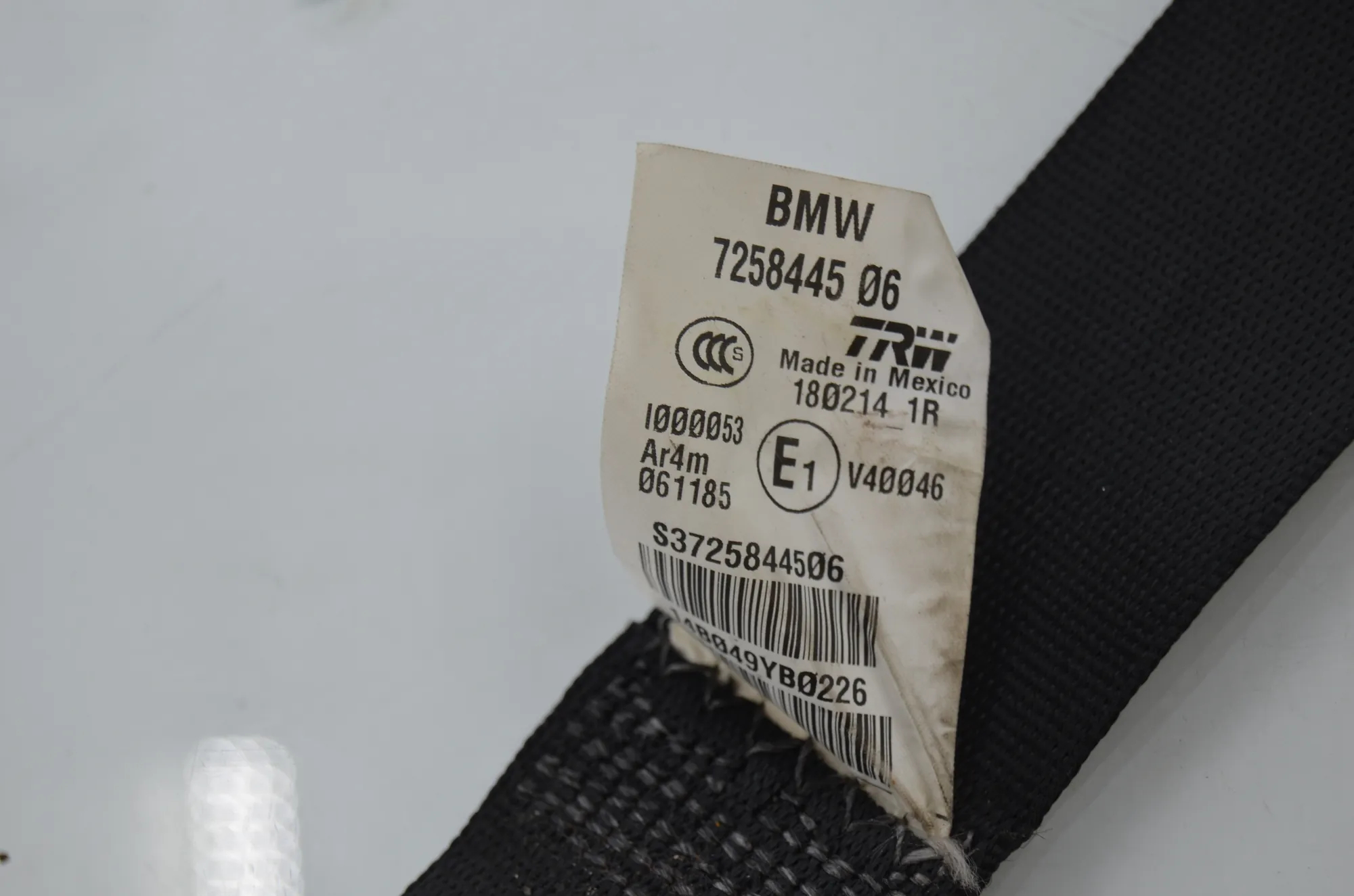 Rear Left Seatbelt – OEM 7258445 · BMW X3 (F25) xDrive 30 d 2014 – 5
