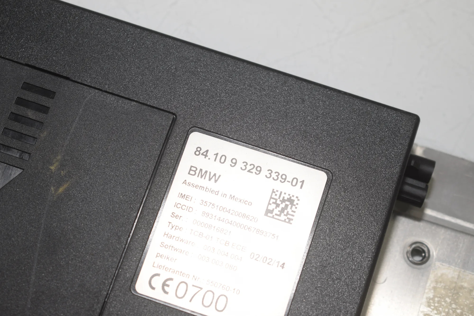 Other Control Units – OEM 9392339 · BMW X3 (F25) xDrive 30 d 2014 – 2