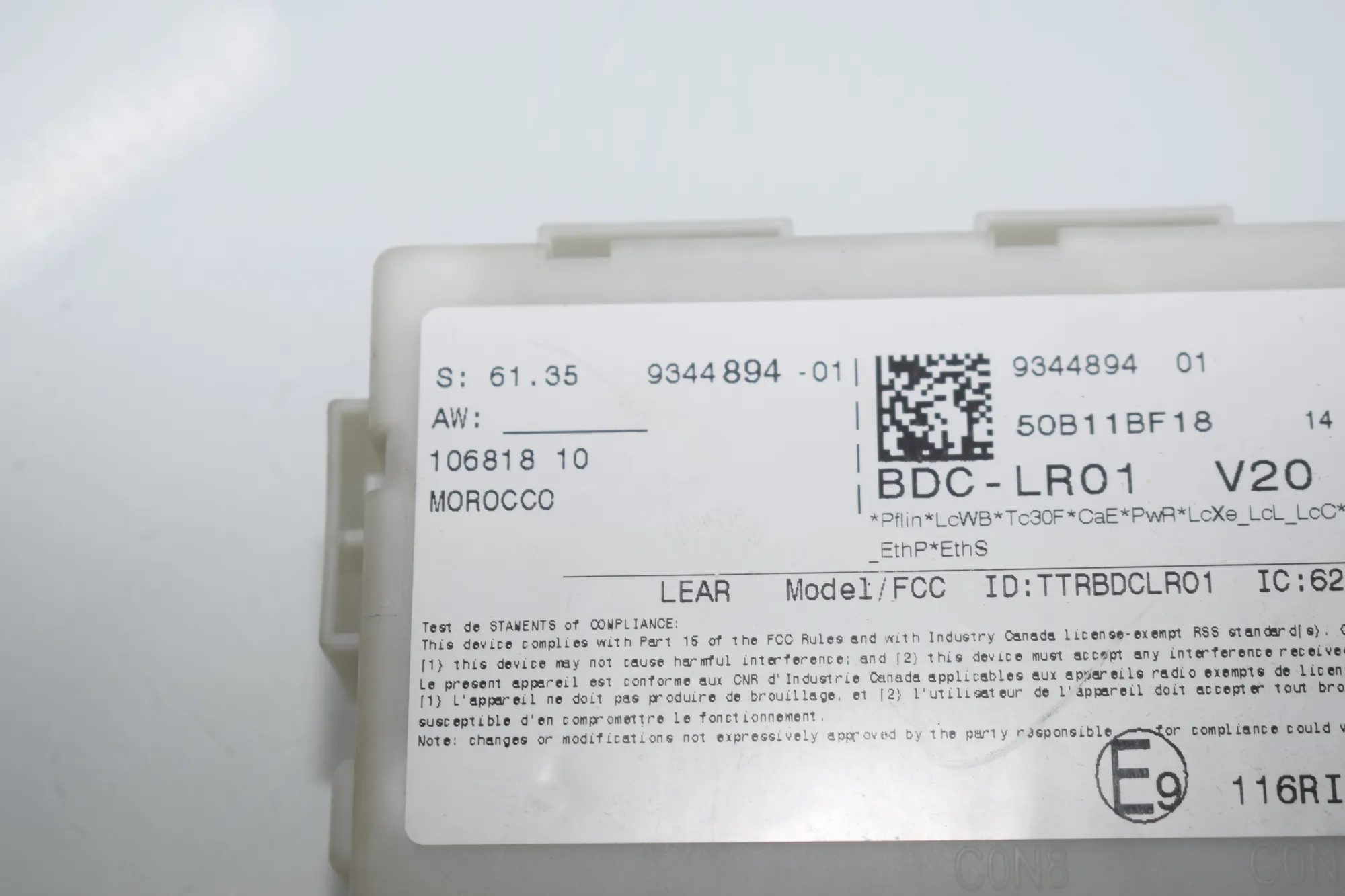Engine Ignition ECU Set – OEM 9344894 · BMW X5 (F15, F85) M 50 d 2014 – 5
