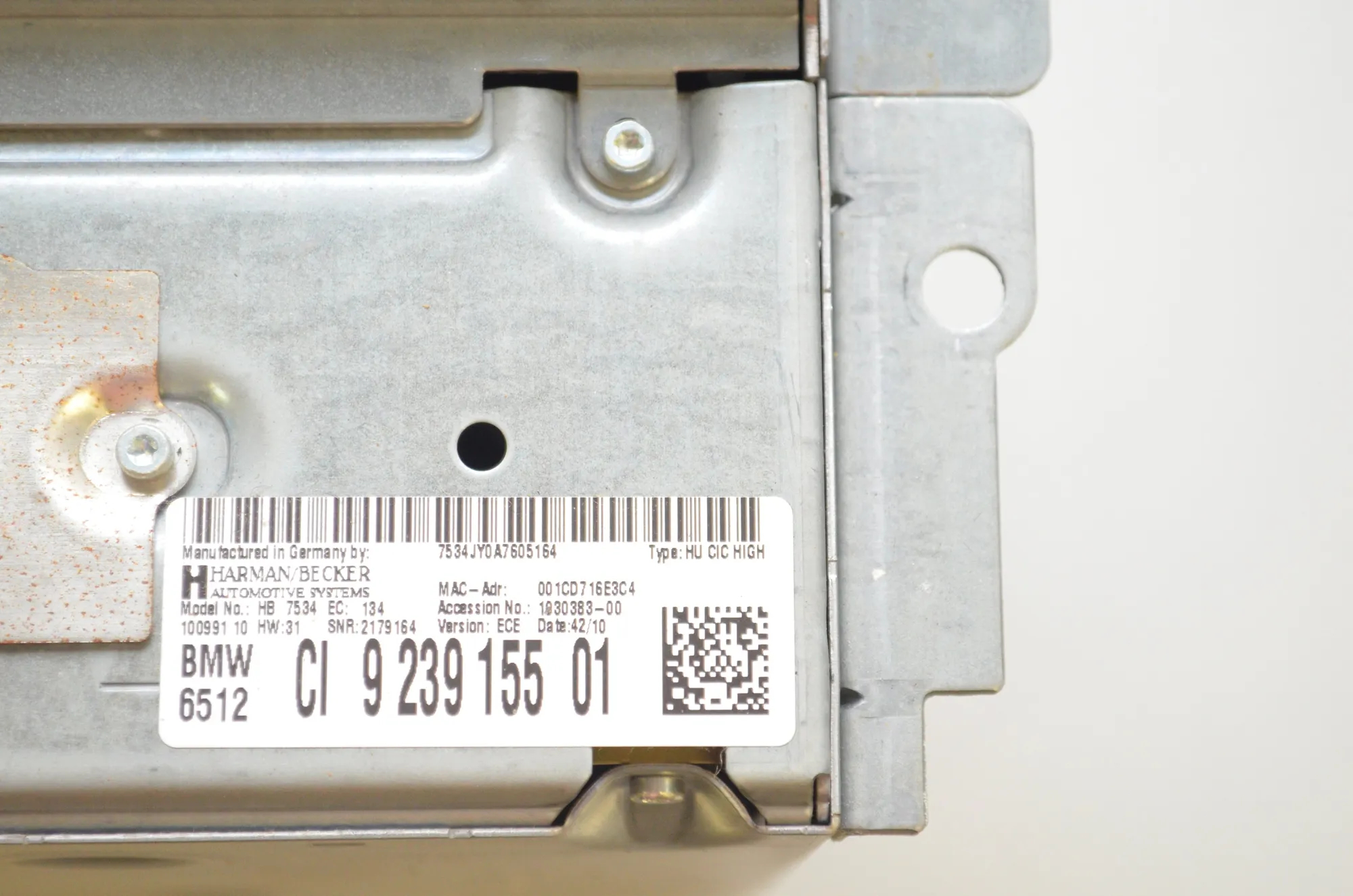 Navigation System – OEM 9212455 · BMW 5 Touring (F11) 525 d 2010 – 15