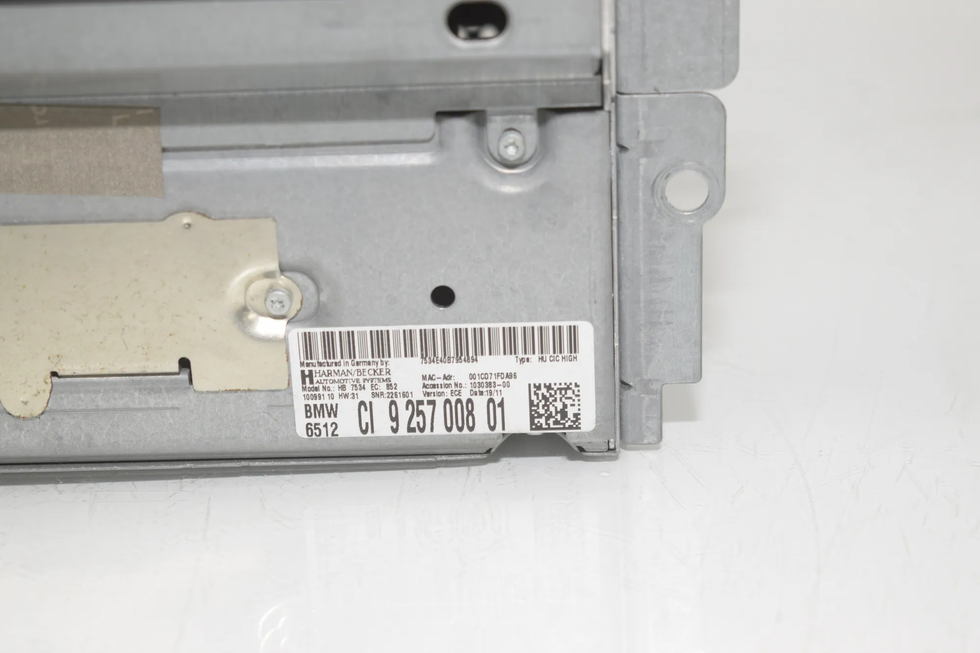 Navigation System – OEM 9206444 · BMW 5 Touring (F11) 530 d xDrive 2011 – 10