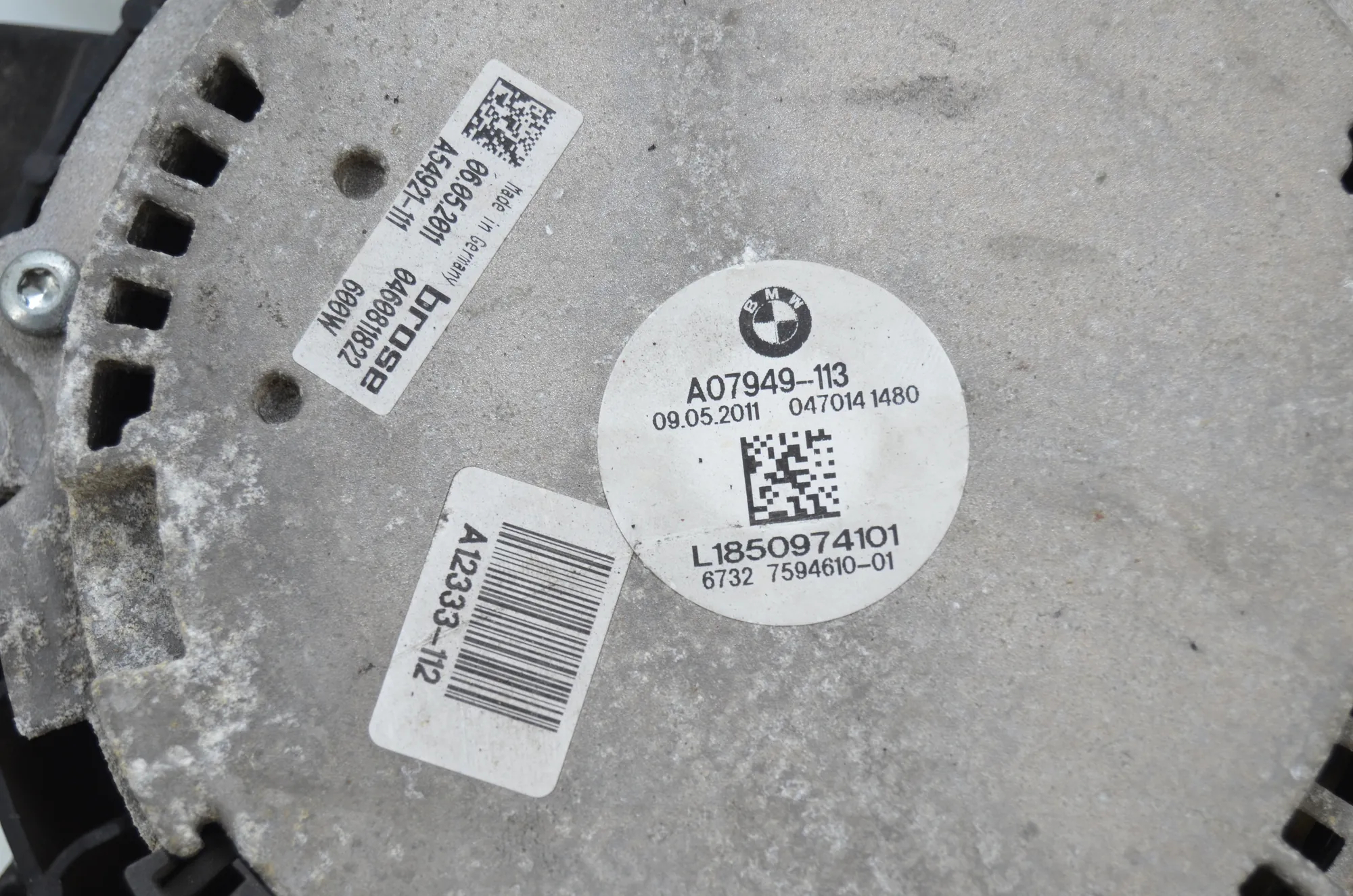 A/C Air Condition Fan – OEM 7594610 · BMW 5 Touring (F11) 530 d xDrive 2011 – 4