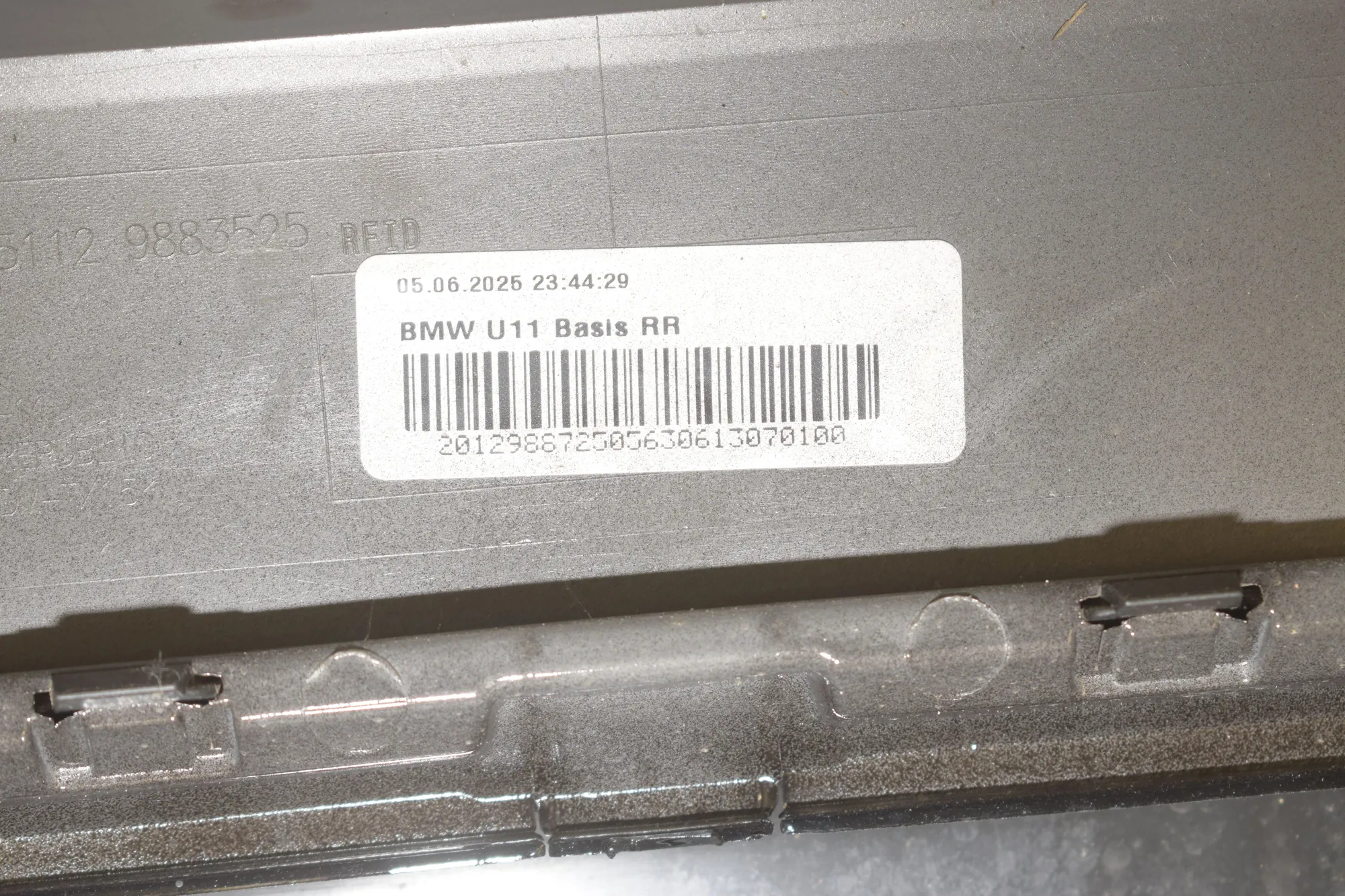 Rear Bumper – OEM 9883537 · BMW iX1 (U11 BEV) BMW iX1 (U11 BEV) iX1 eDrive 20 2025 – 7