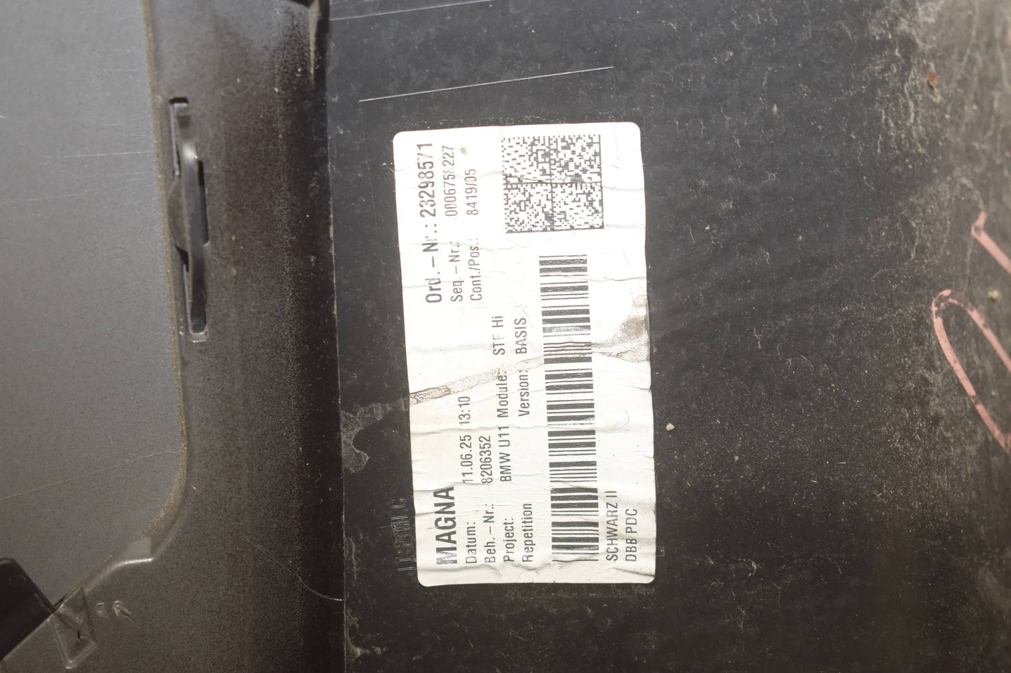 Rear Bumper – OEM 9883537 · BMW iX1 (U11 BEV) BMW iX1 (U11 BEV) iX1 eDrive 20 2025 – 6