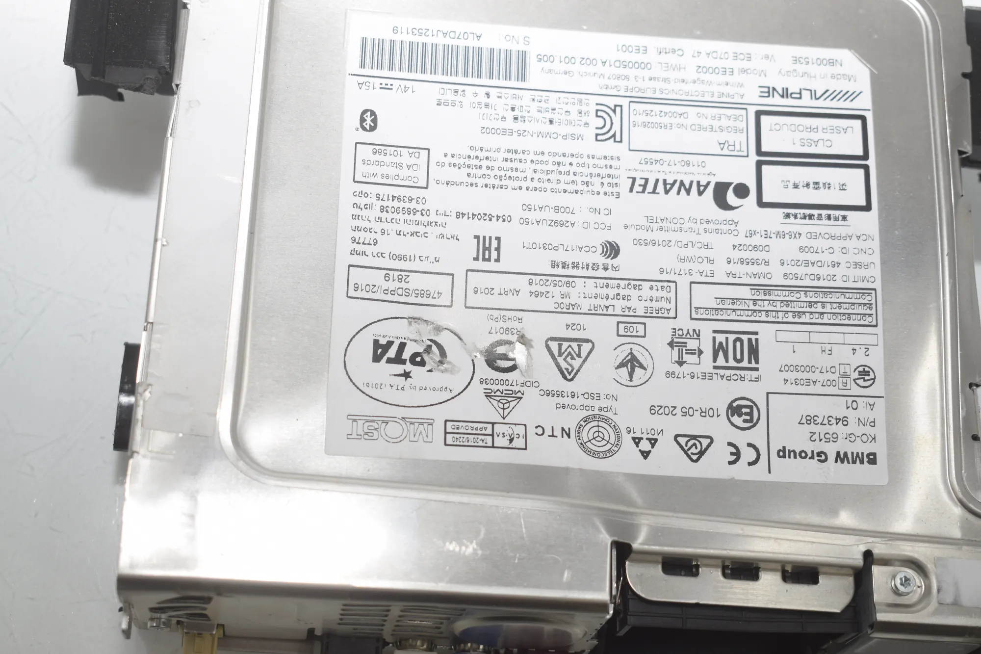 Navigation System – OEM 9459633 · BMW 5 Touring (G31) (2017 - -) 520 d 2019 – 14
