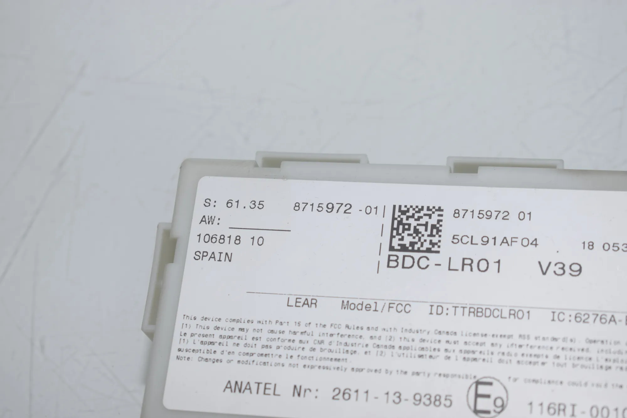 Engine Ignition ECU Set – OEM 8715972 · BMW X5 (F15, F85) M 2018 – 6