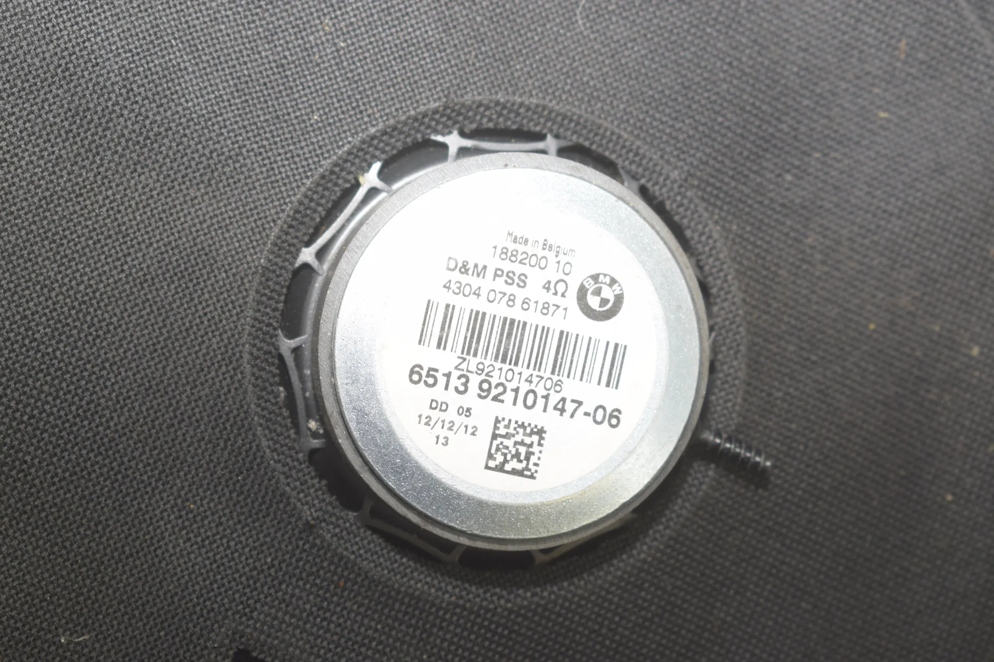 Sound Audio System Set – OEM 9264943 · BMW 3 (F30, F80) 320 i 2012 – 7