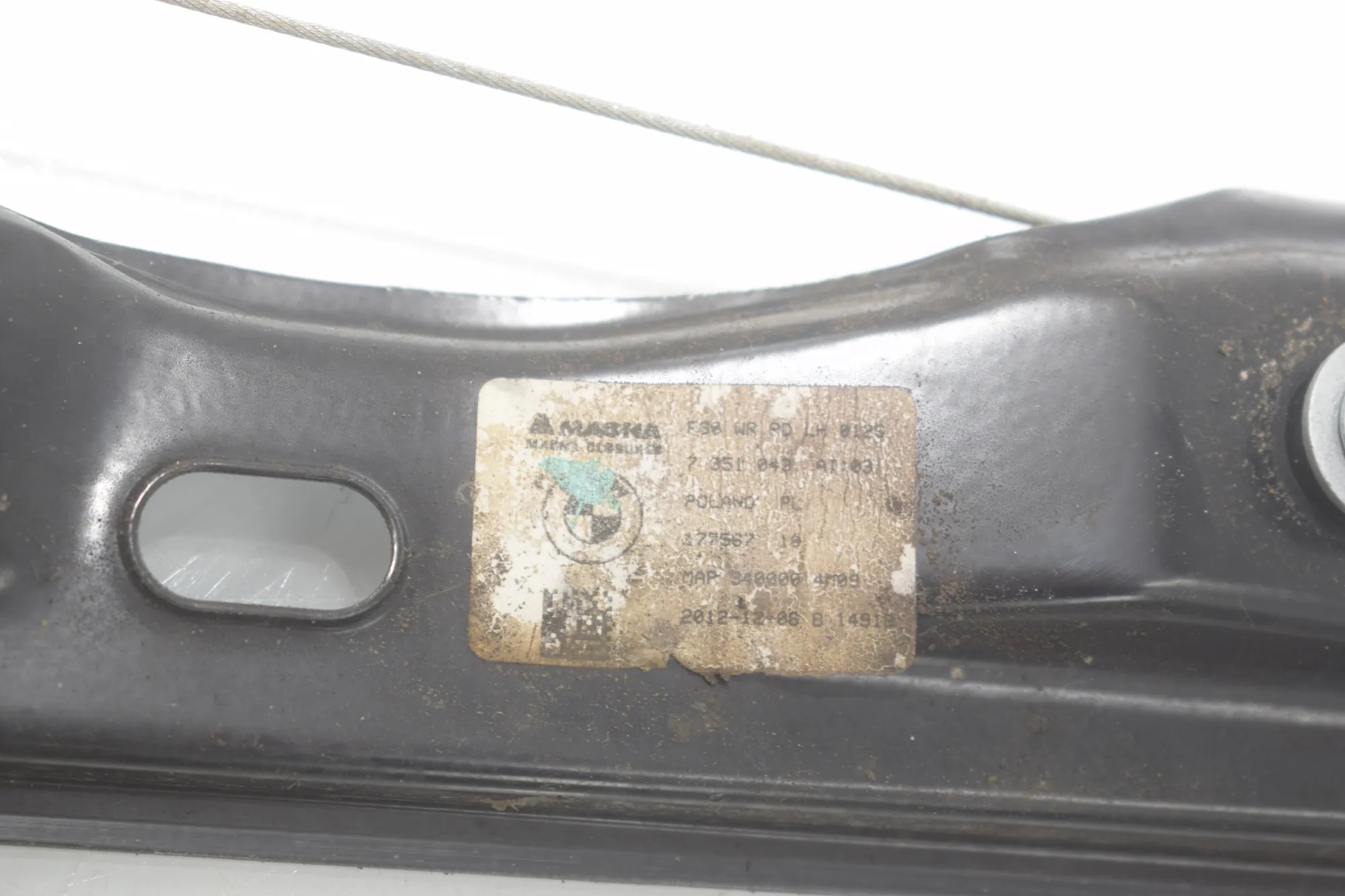 Rear Left Door Window Regulator – OEM 7351049 · BMW 3 (F30, F80) 320 i 2012 – 5