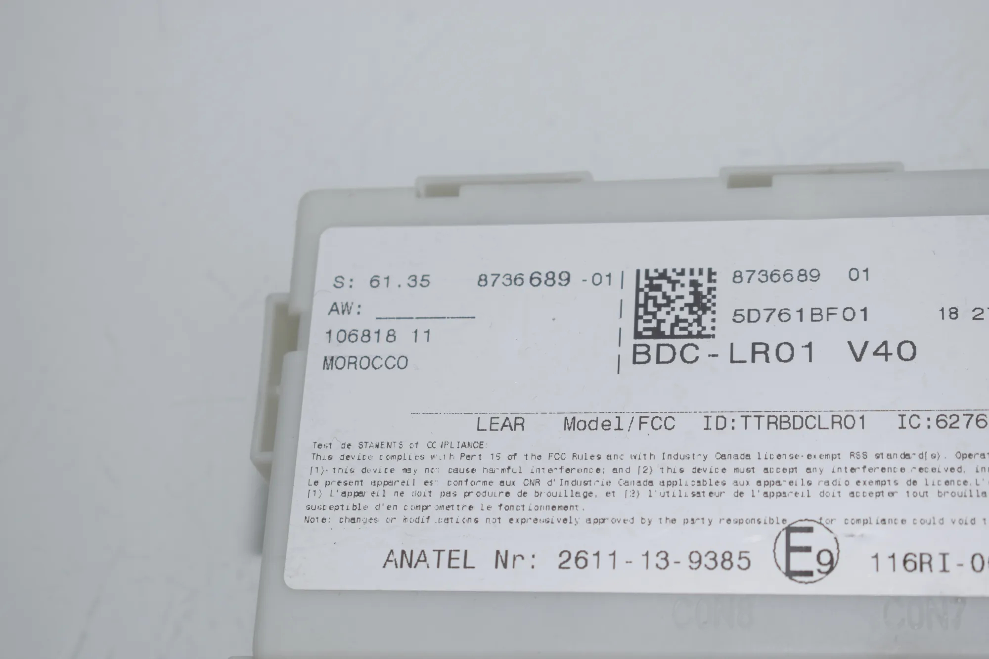 Engine Ignition ECU Set – OEM 8736589 · BMW X1 (F48) sDrive 18 i 2018 – 5