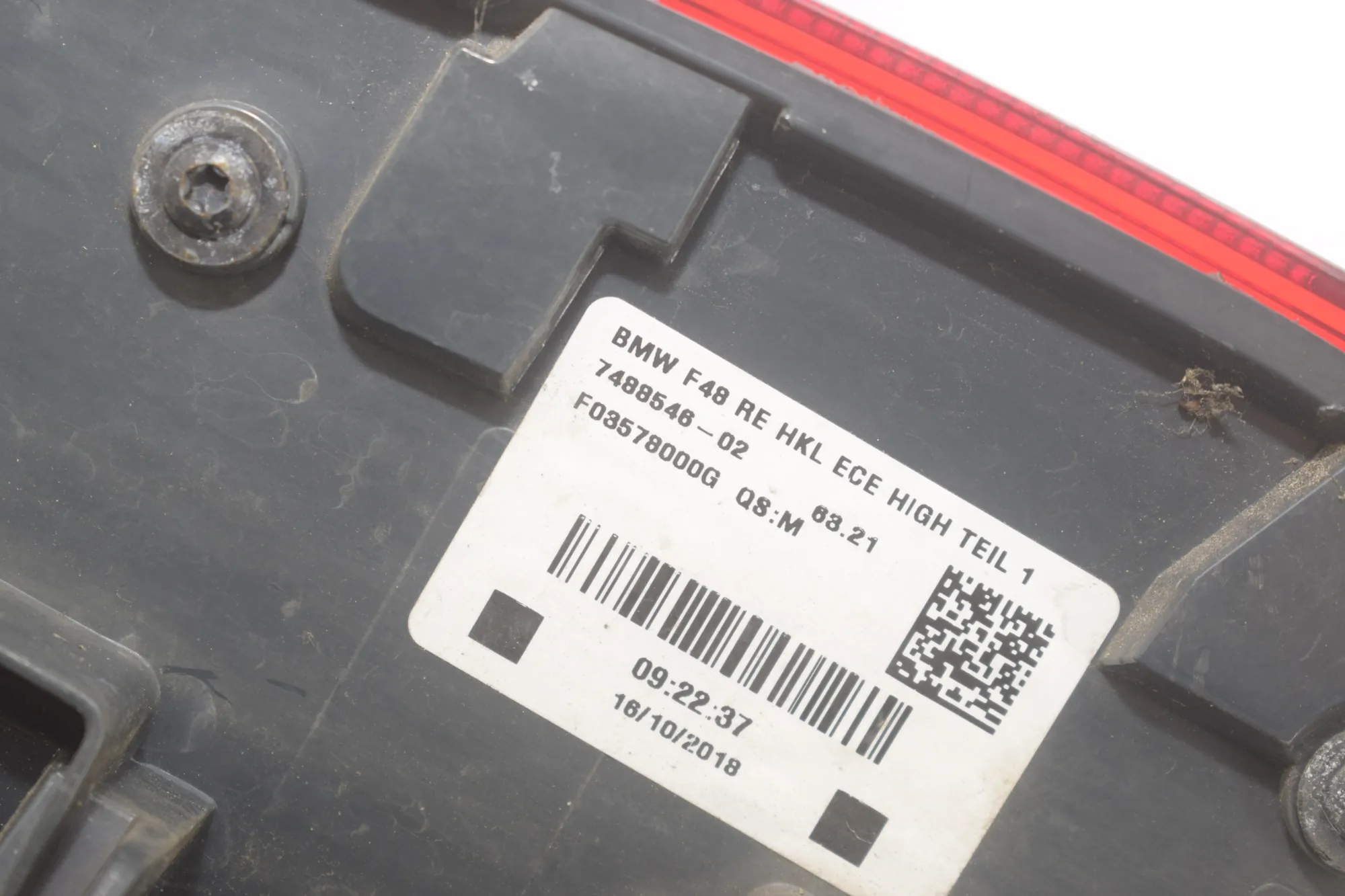 Rear Tail Light Set – OEM 7488545 · BMW X1 (F48) sDrive 18 i 2018 – 11