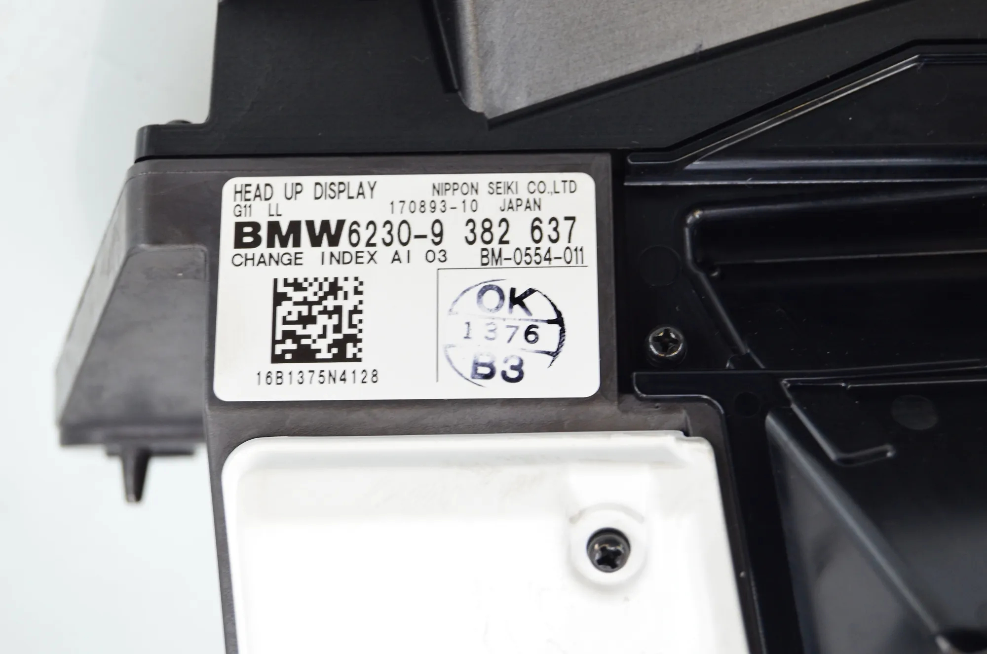 Head-Up Display – OEM 9382637 · BMW 7 (G11, G12) 750 d, Ld xDrive 2016 – 5