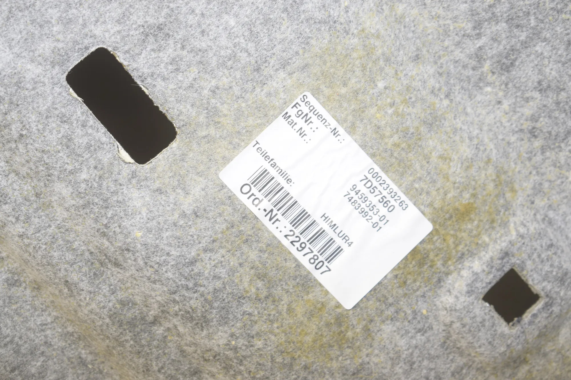 Black Roof Headliner Set – OEM 9459353 · BMW BMW 2 Active Tourer (F45) 225 xe 2019 – 7