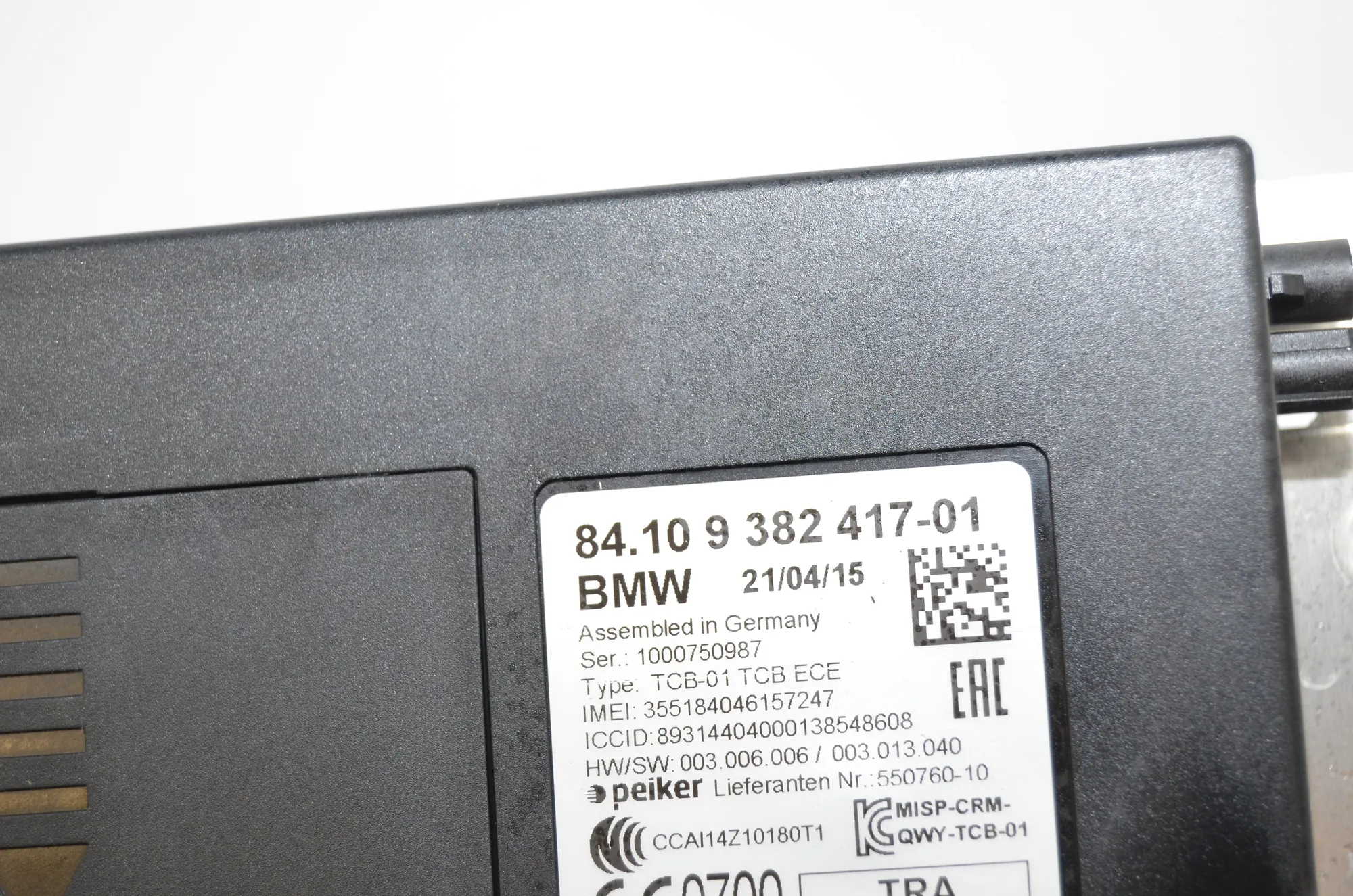 Other Control Units – OEM 6860936 · BMW 2 Active Tourer (F45) BMW 2 Active Tourer (F45) 218 i 2015 – 9