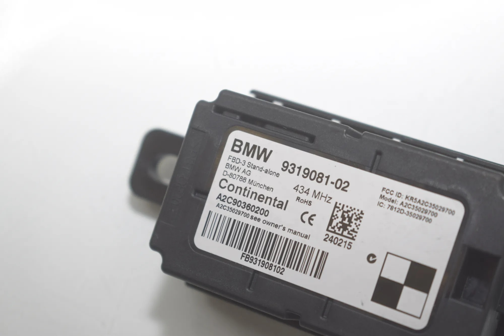 Other Control Units – OEM 9319081 · BMW 2 Active Tourer (F45) BMW 2 Active Tourer (F45) 218 i 2015 – 8