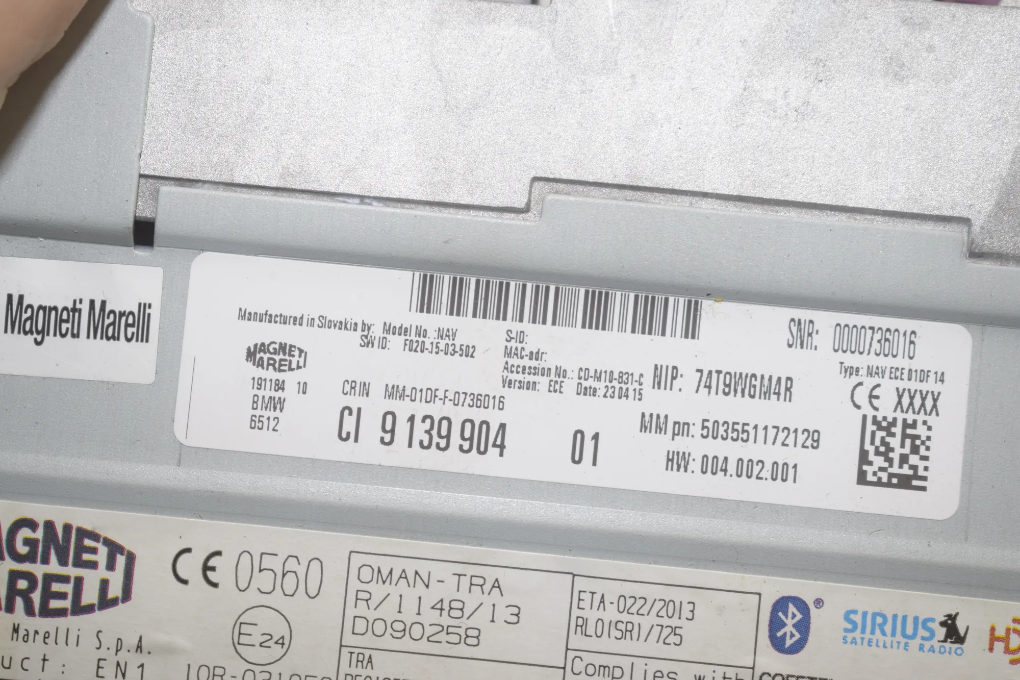 Navigation System – OEM 9286699 · BMW 2 Active Tourer (F45) BMW 2 Active Tourer (F45) 218 i 2015 – 11