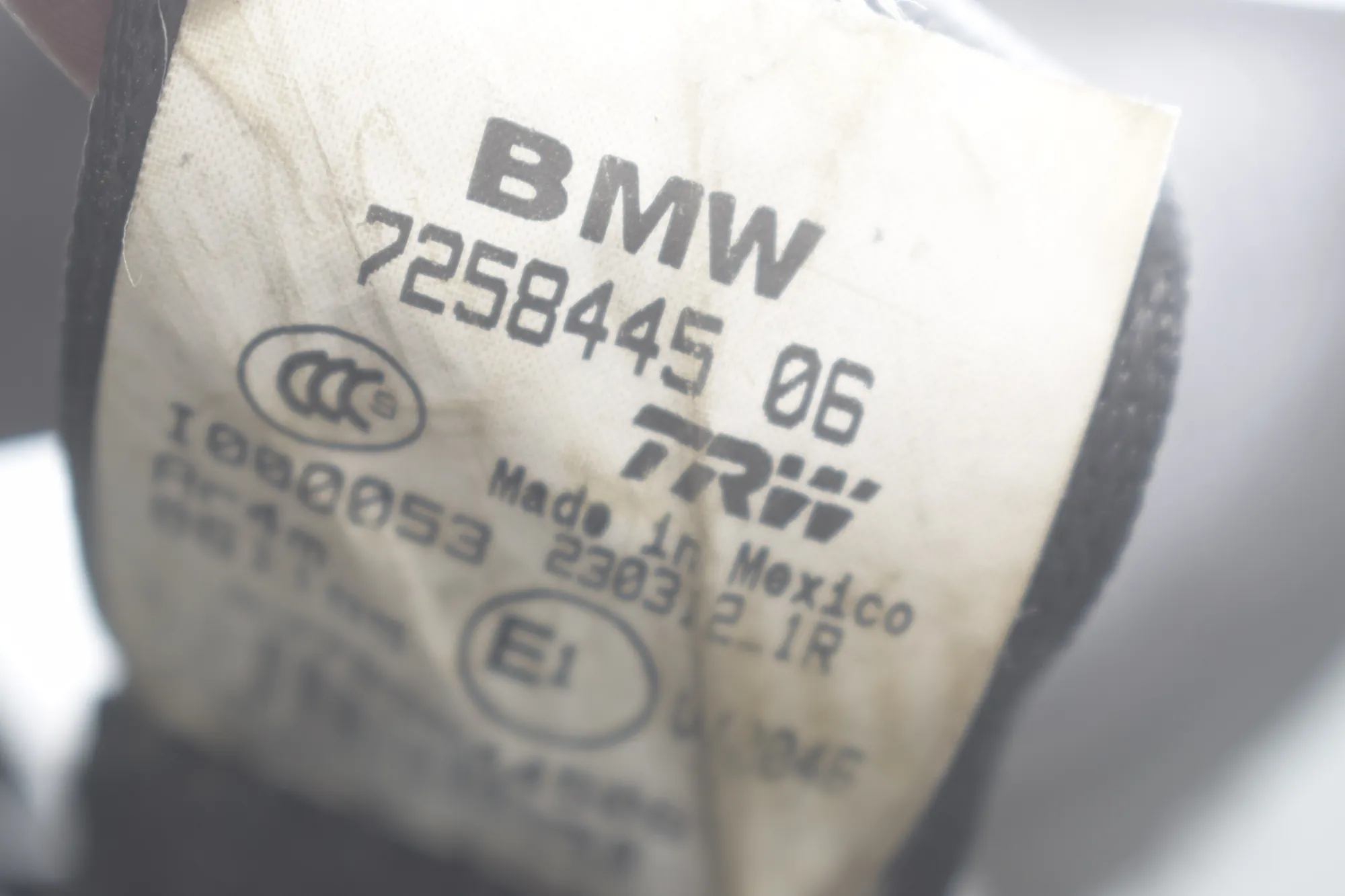 Rear Left Seatbelt – OEM 7258445 · BMW X3 (F25) BMW X3 (F25) xDrive 30 d 2012 – 5