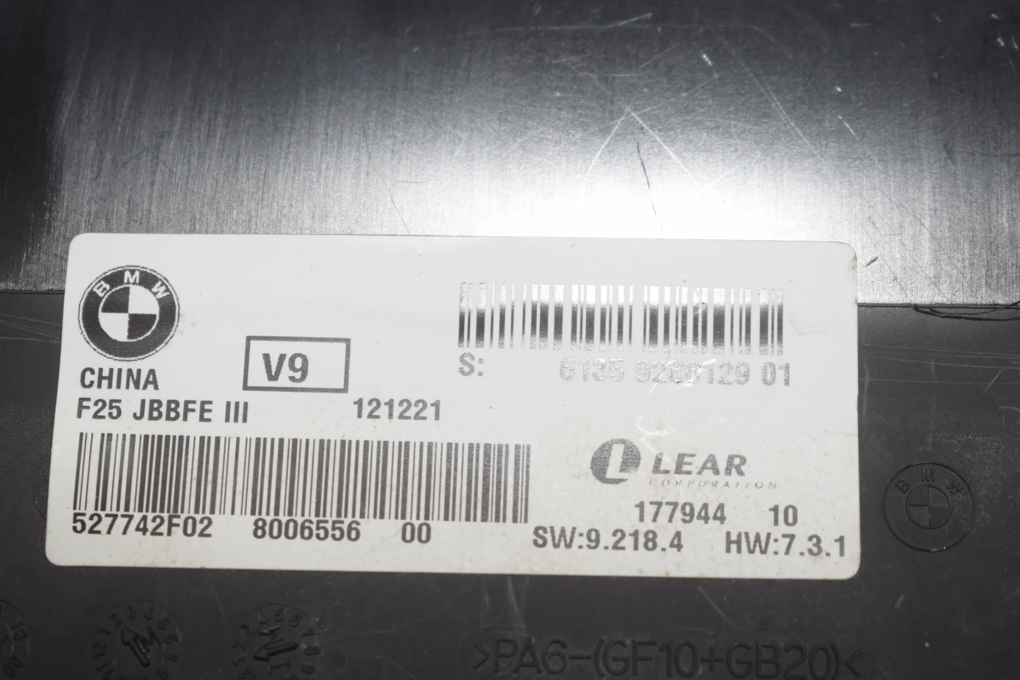 Other Control Units – OEM 9286129 · BMW X3 (F25) BMW X3 (F25) xDrive 30 d 2012 – 4