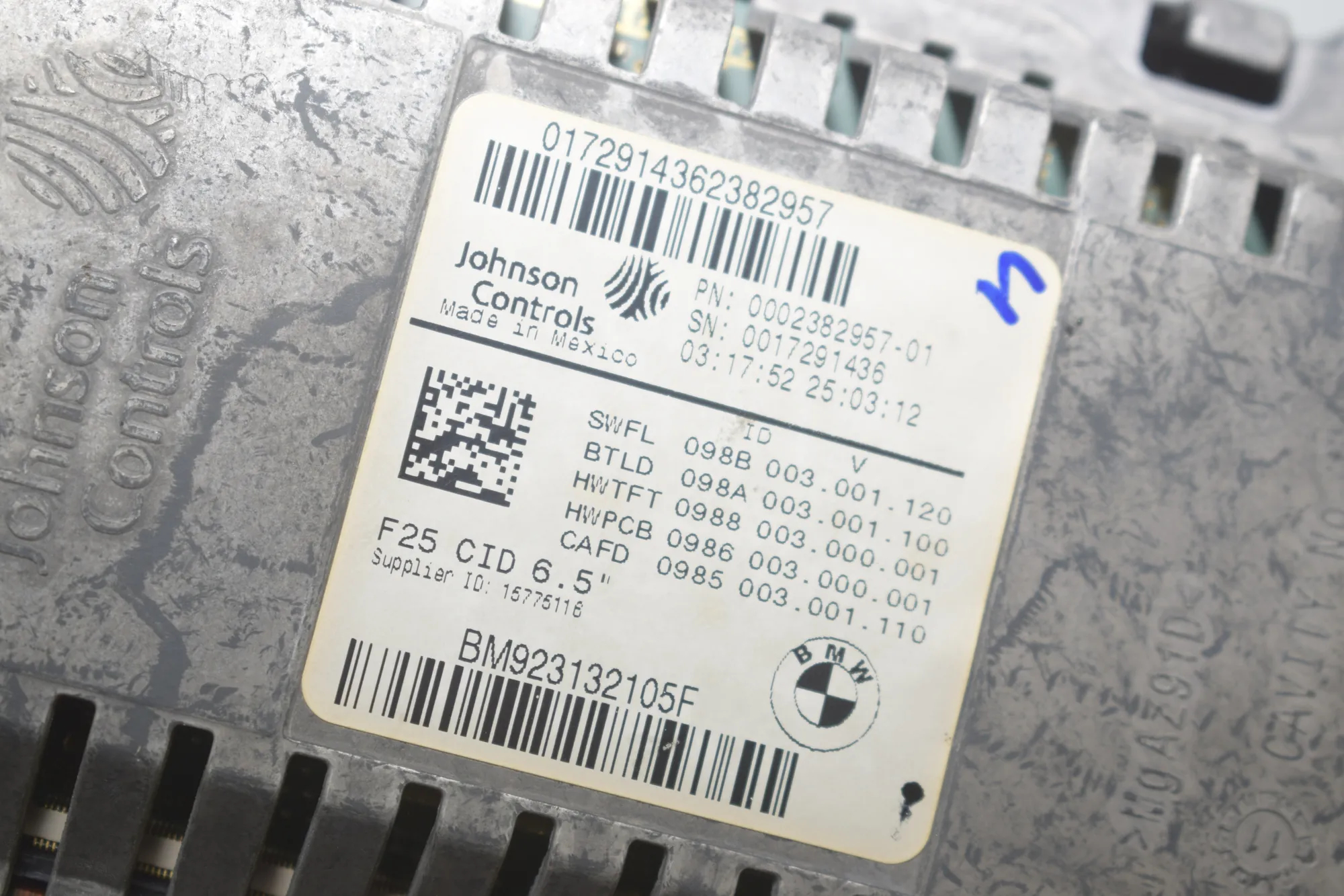 Navigation System – OEM 9253944 · BMW X3 (F25) BMW X3 (F25) xDrive 30 d 2012 – 7