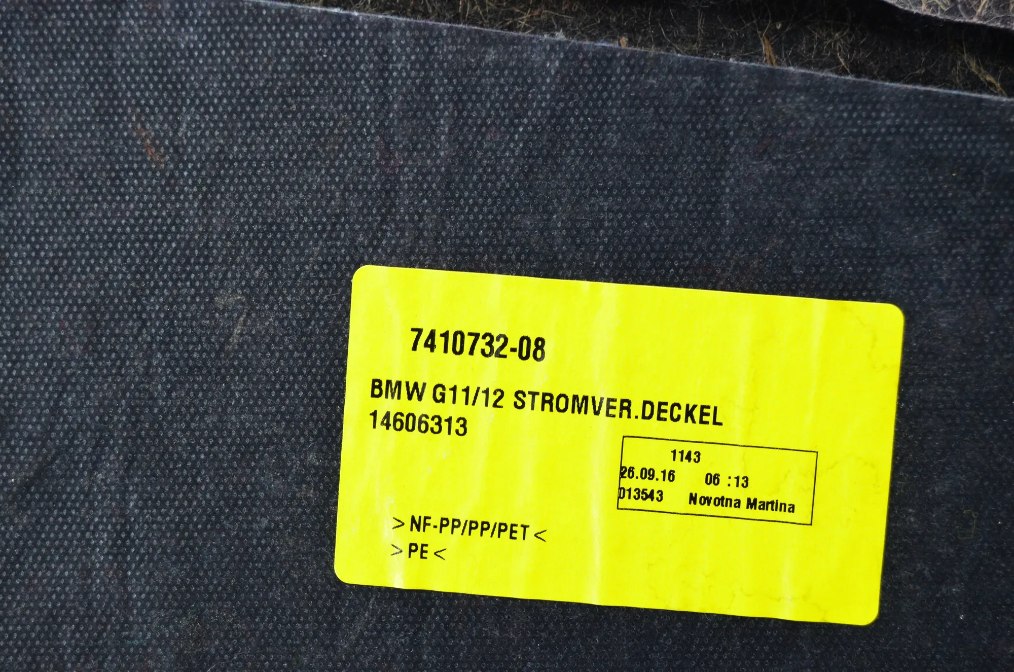 Right Side Trunk Trim – OEM 7344686 · BMW 7 (G11, G12) 750 d, Ld xDrive 2016 – 5