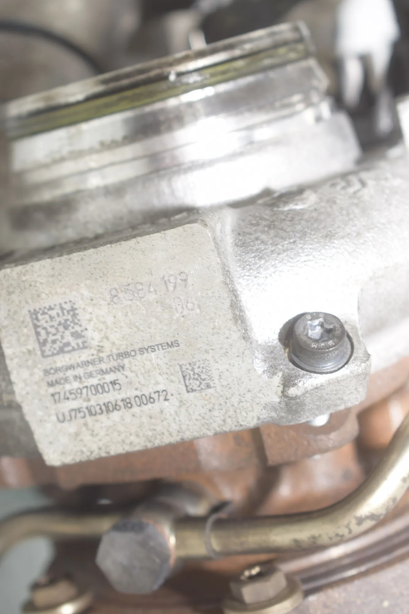 Turbocharger – OEM 8584199 · BMW 2 Gran Tourer (F46) BMW 2 Gran Tourer (F46) 220 d xDrive 2018 – 7