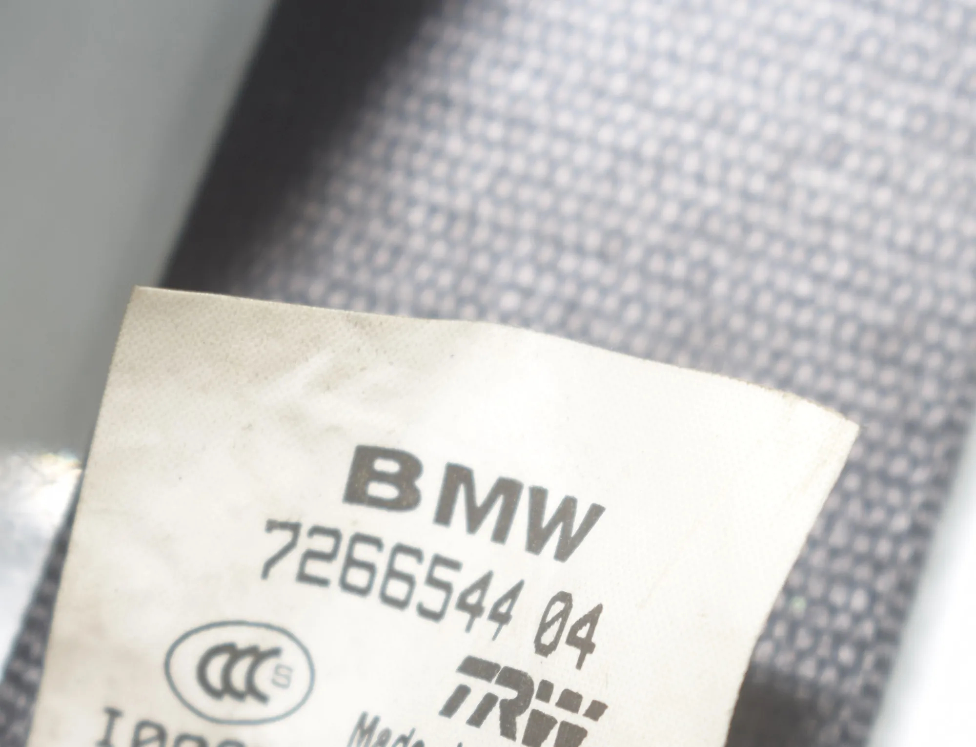 Rear Left Seatbelt – OEM 7258445 · BMW X3 (F25) BMW X3 (F25) xDrive 30 d 2012 – 4