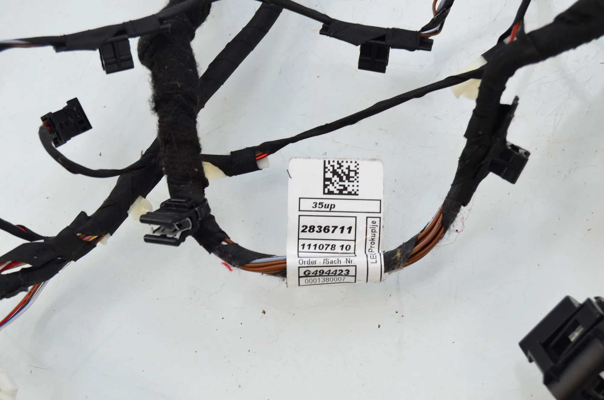 Front Left Door Wiring – OEM G494423 · BMW 7 (G11, G12) 750 d, Ld xDrive 2016 – 4