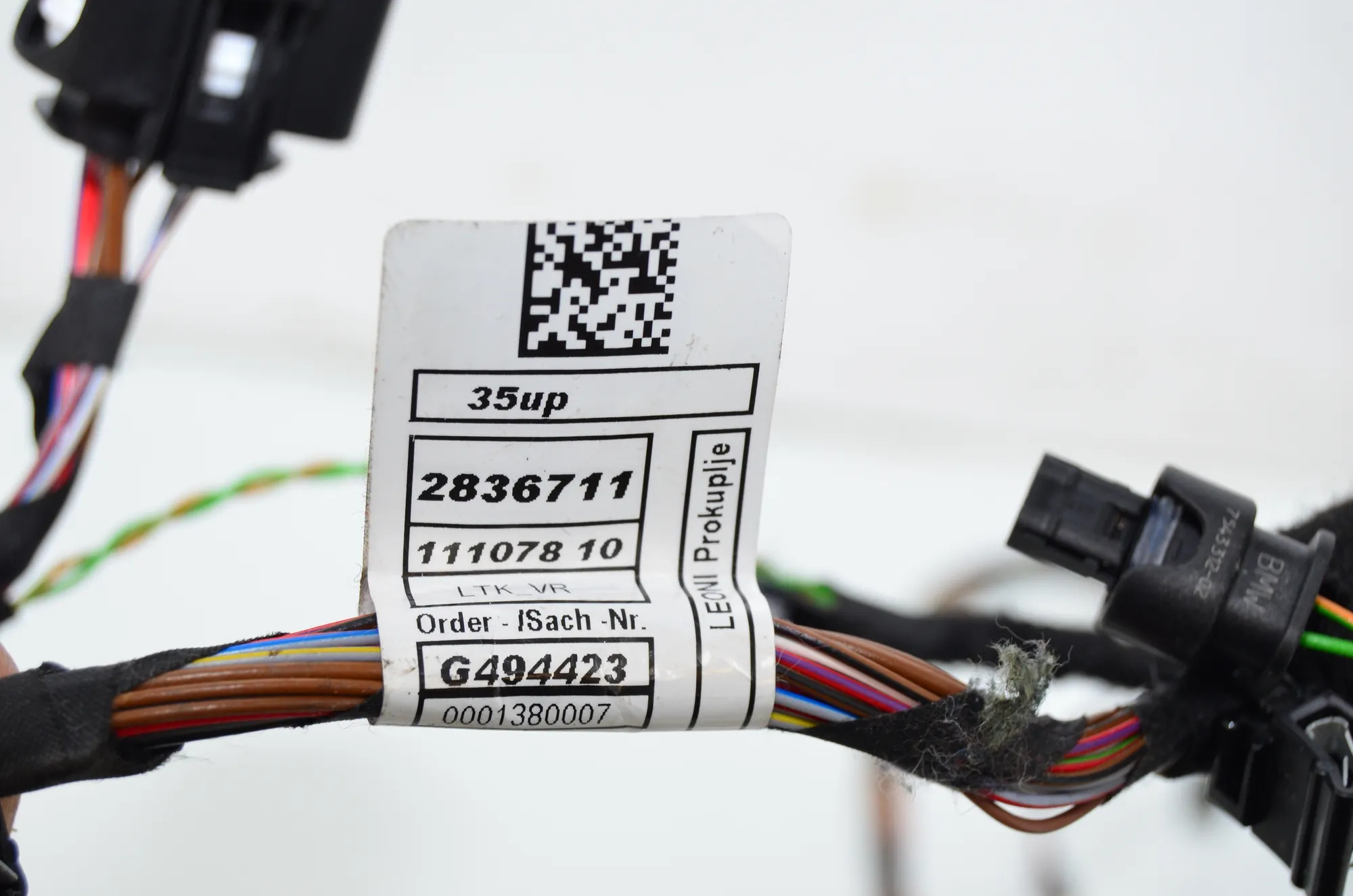 Front Right Door Wiring – OEM G494423 · BMW 7 (G11, G12) 750 d, Ld xDrive 2016 – 4