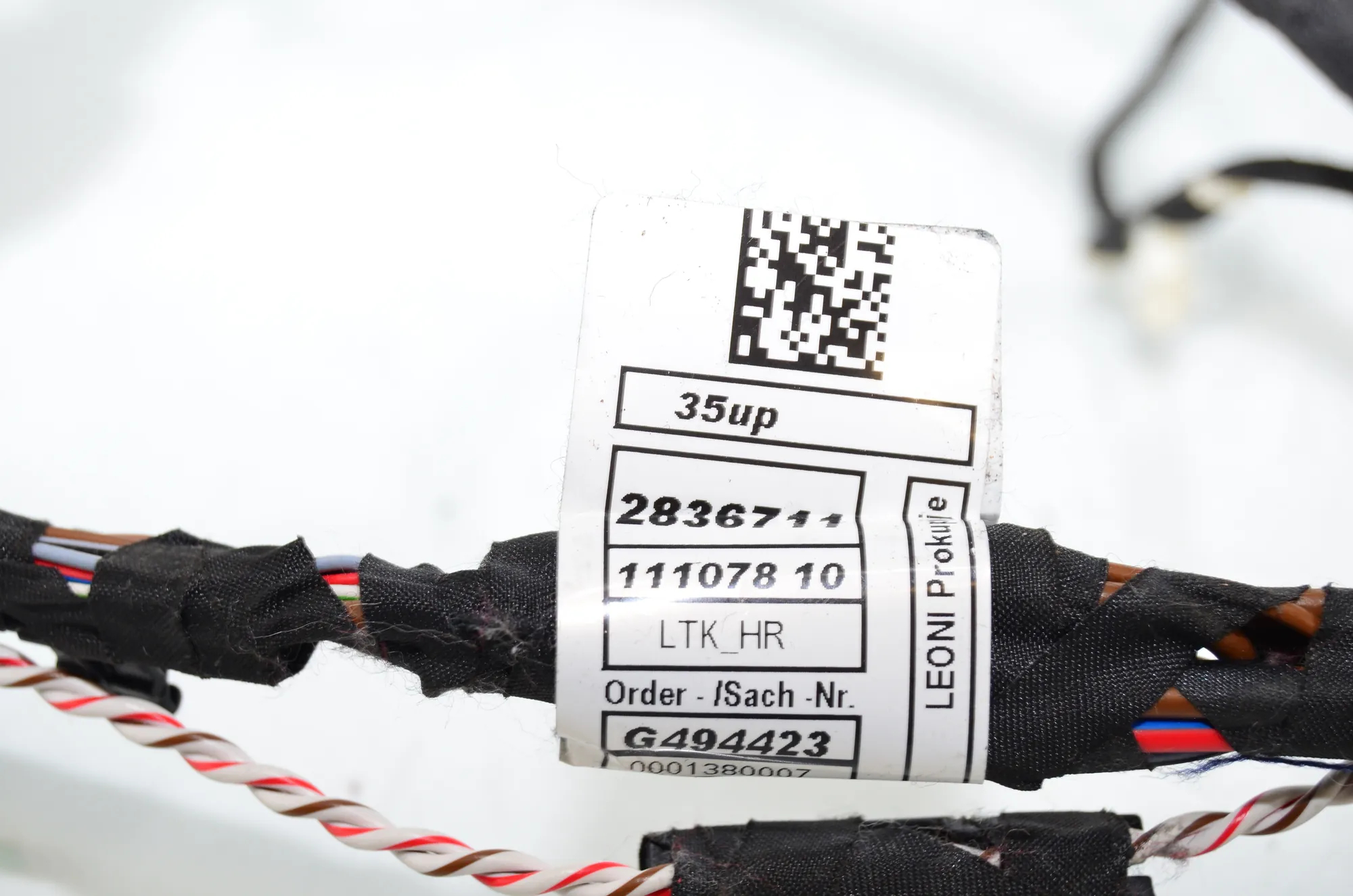 Rear Right Door Wiring – OEM G494423 · BMW 7 (G11, G12) 750 d, Ld xDrive 2016 – 4