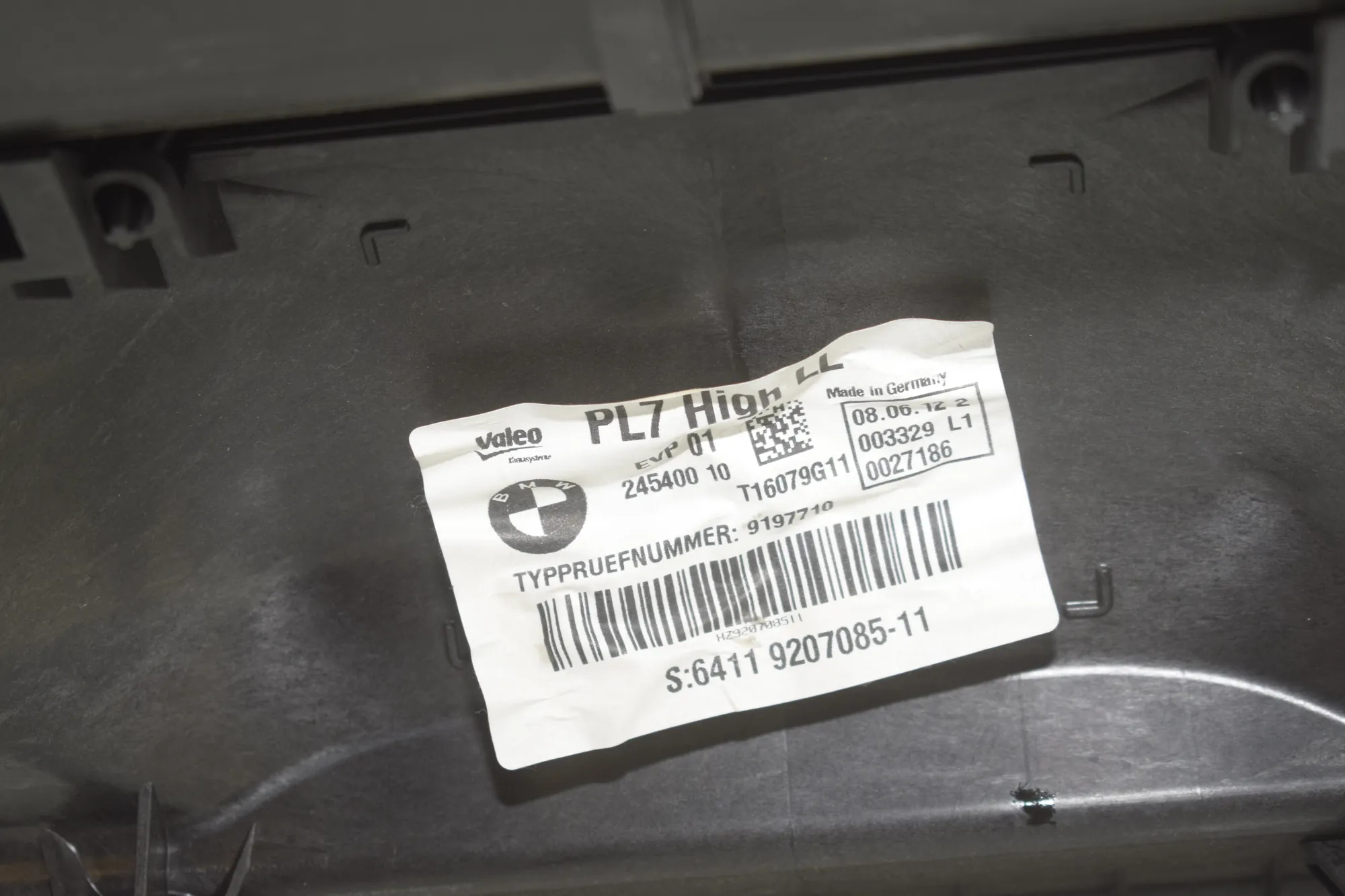 Interior Heater – OEM 9207085 · BMW 3 (F30, F80) BMW 3 (F30, F80) 320 i 2012 – 4
