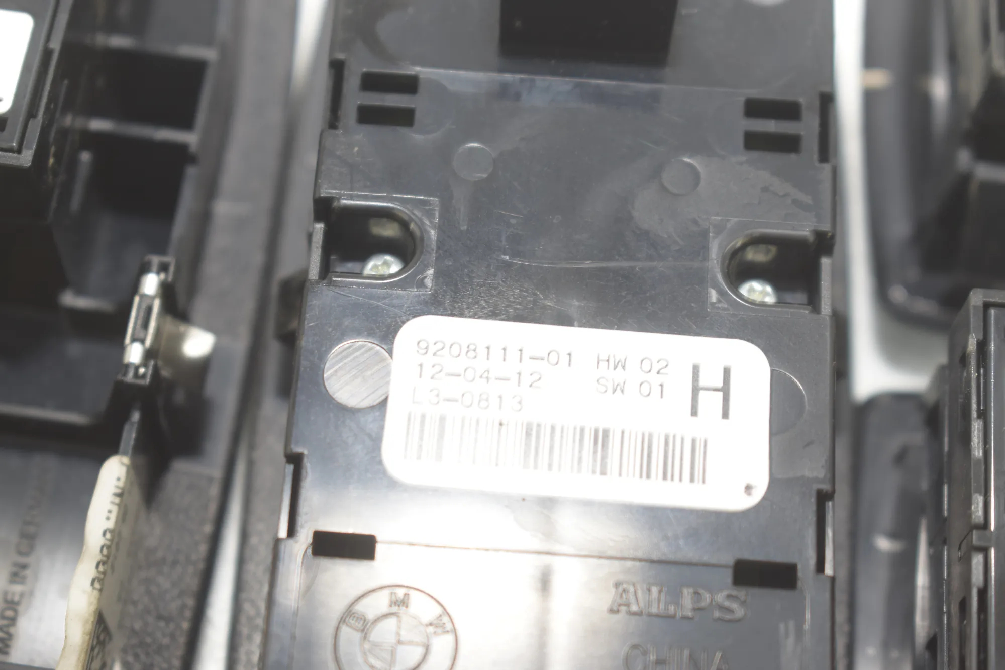 Switches – OEM 9252912 · BMW 3 (F30, F80) BMW 3 (F30, F80) 320 i 2012 – 7