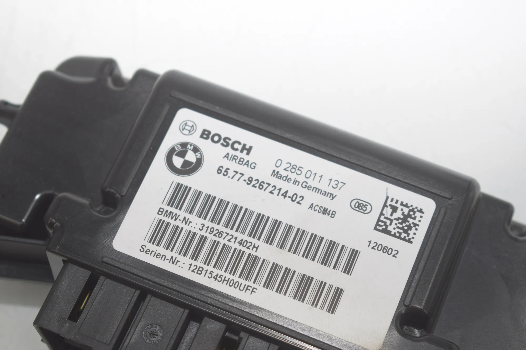Other Control Units – OEM 9267214 · BMW 3 (F30, F80) BMW 3 (F30, F80) 320 i 2012 – 4