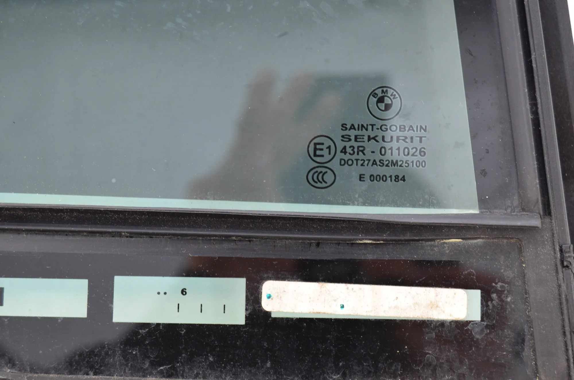 Rear Right Quarter Window – OEM 7355538 · BMW 7 (G11, G12) 750 d, Ld xDrive 2016 – 4