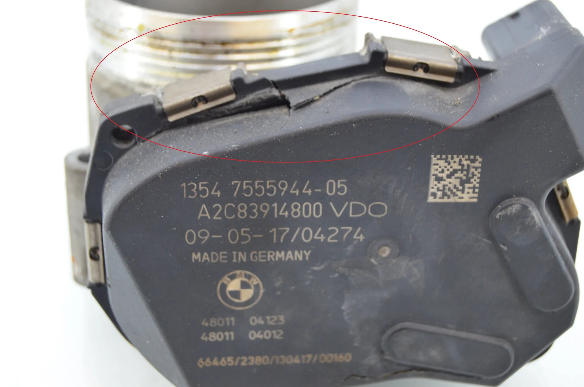 Throttle Body – OEM 7555944 · BMW X5 (F15, F85) M 2018 – 5