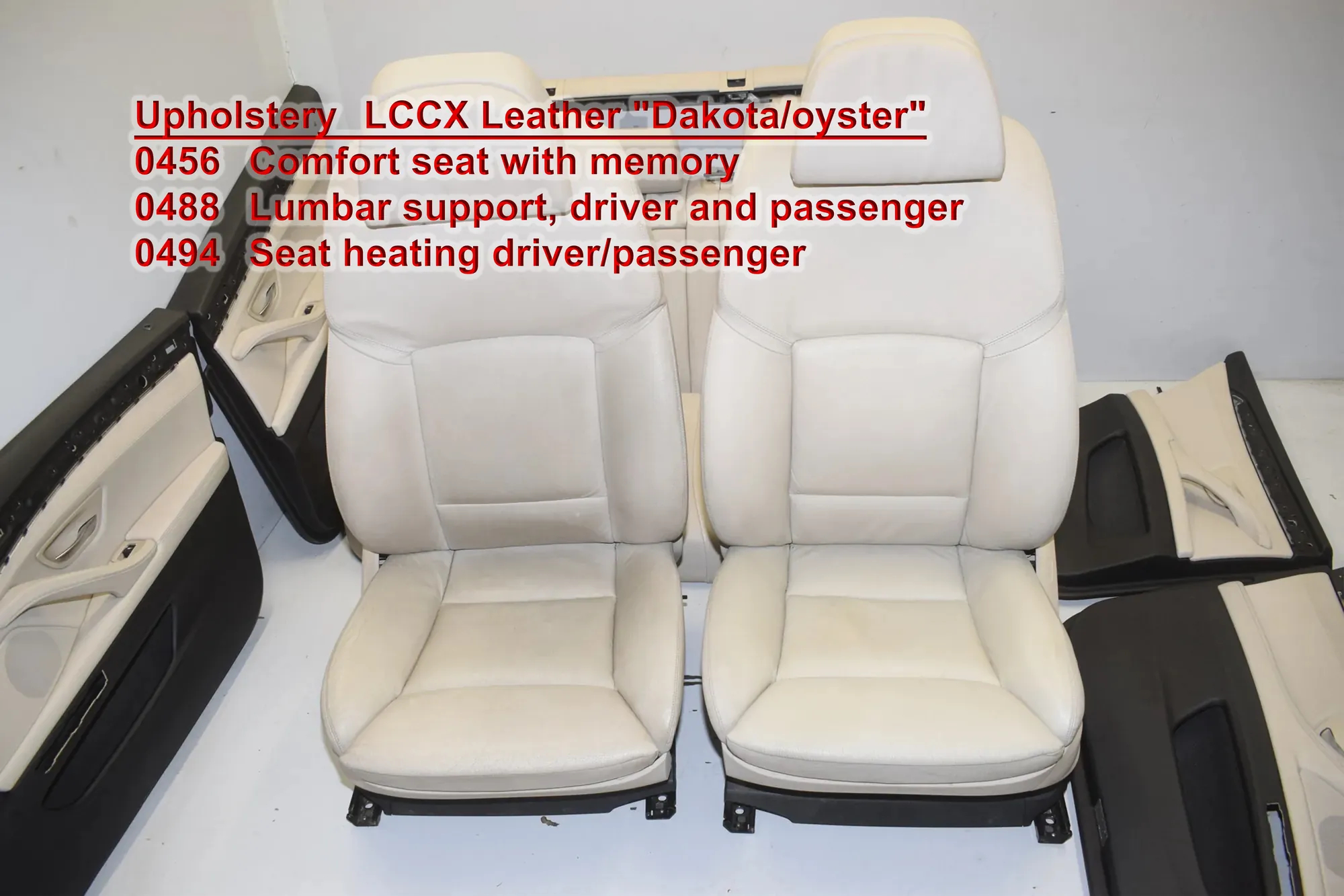 Seat set · BMW 5 Touring (F11) 530 d xDrive 2012