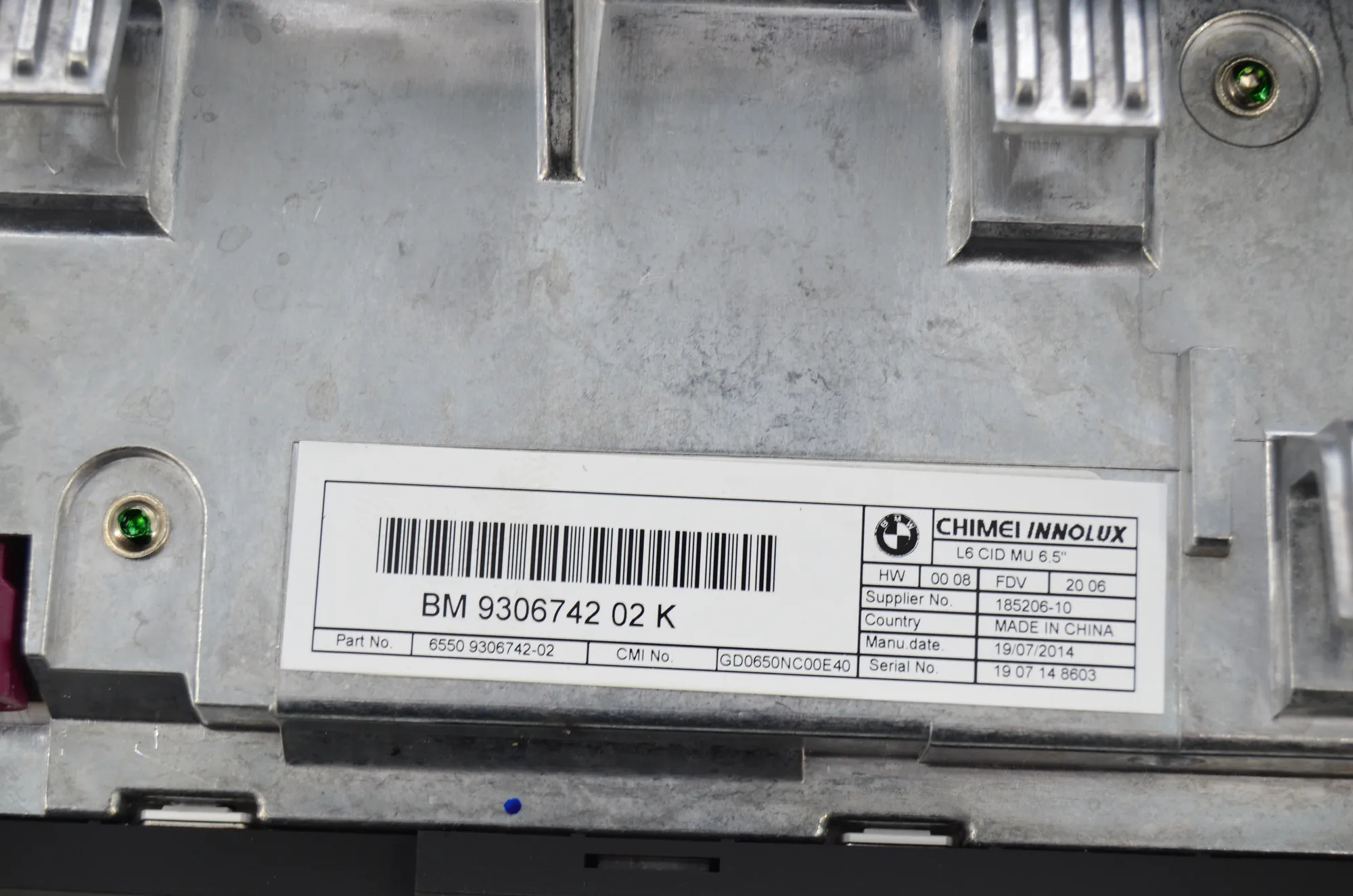 Navigation System – OEM 9317695 · BMW i3 (I01) Electric 2014 – 7