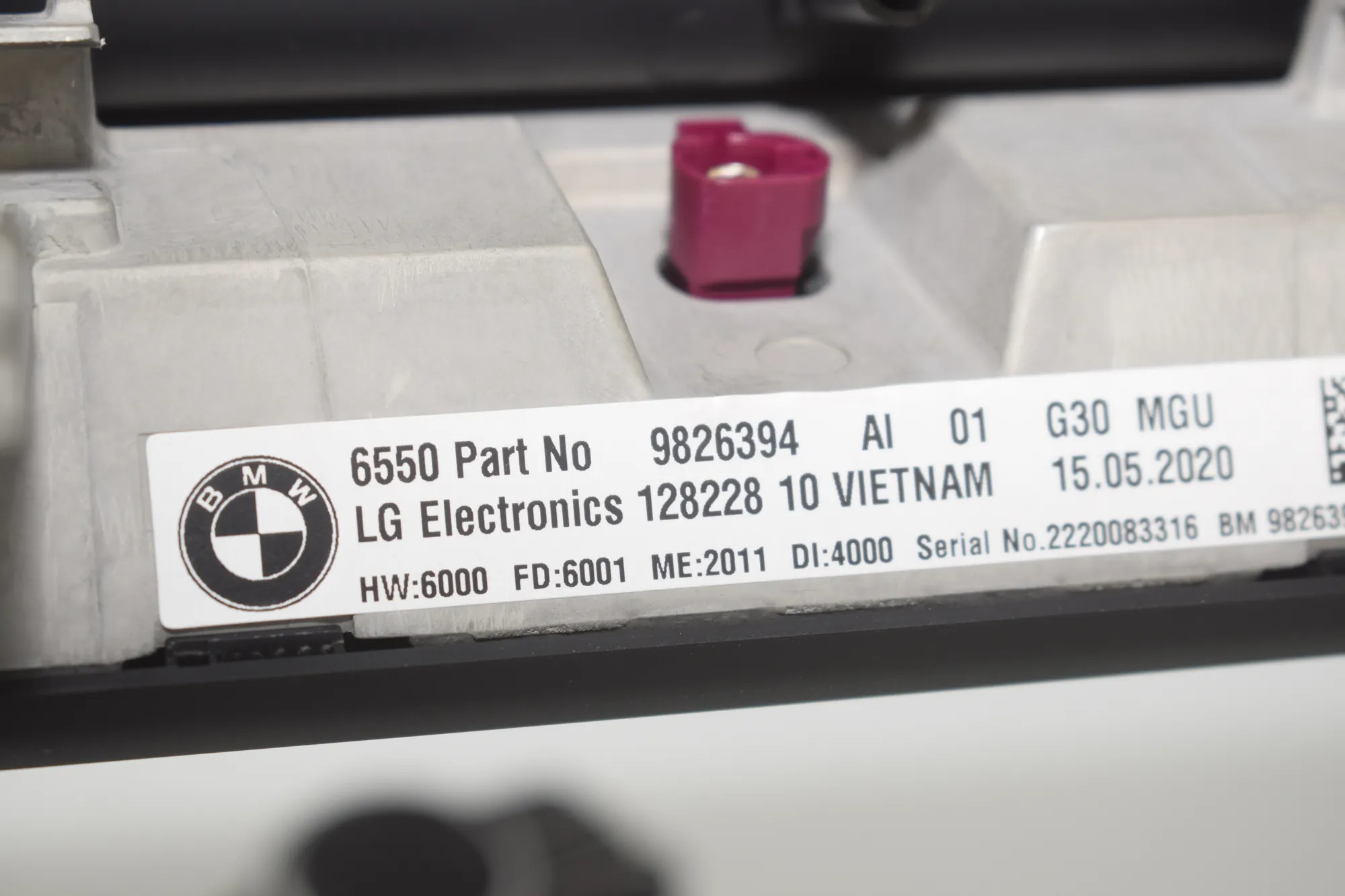 Navigation System – OEM 5A0DC87 · BMW 5 (G30) (2016 - -) M 550 d xDrive 2020 – 8